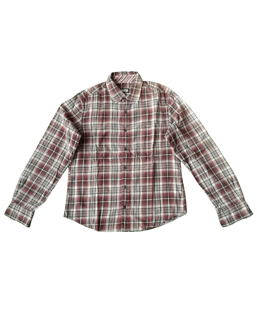 PPFM PPFM Peyton Place for Men Brown Plaid Flanel Shirt Size US M / EU 48-50 / 2 - 1 Thumbnail