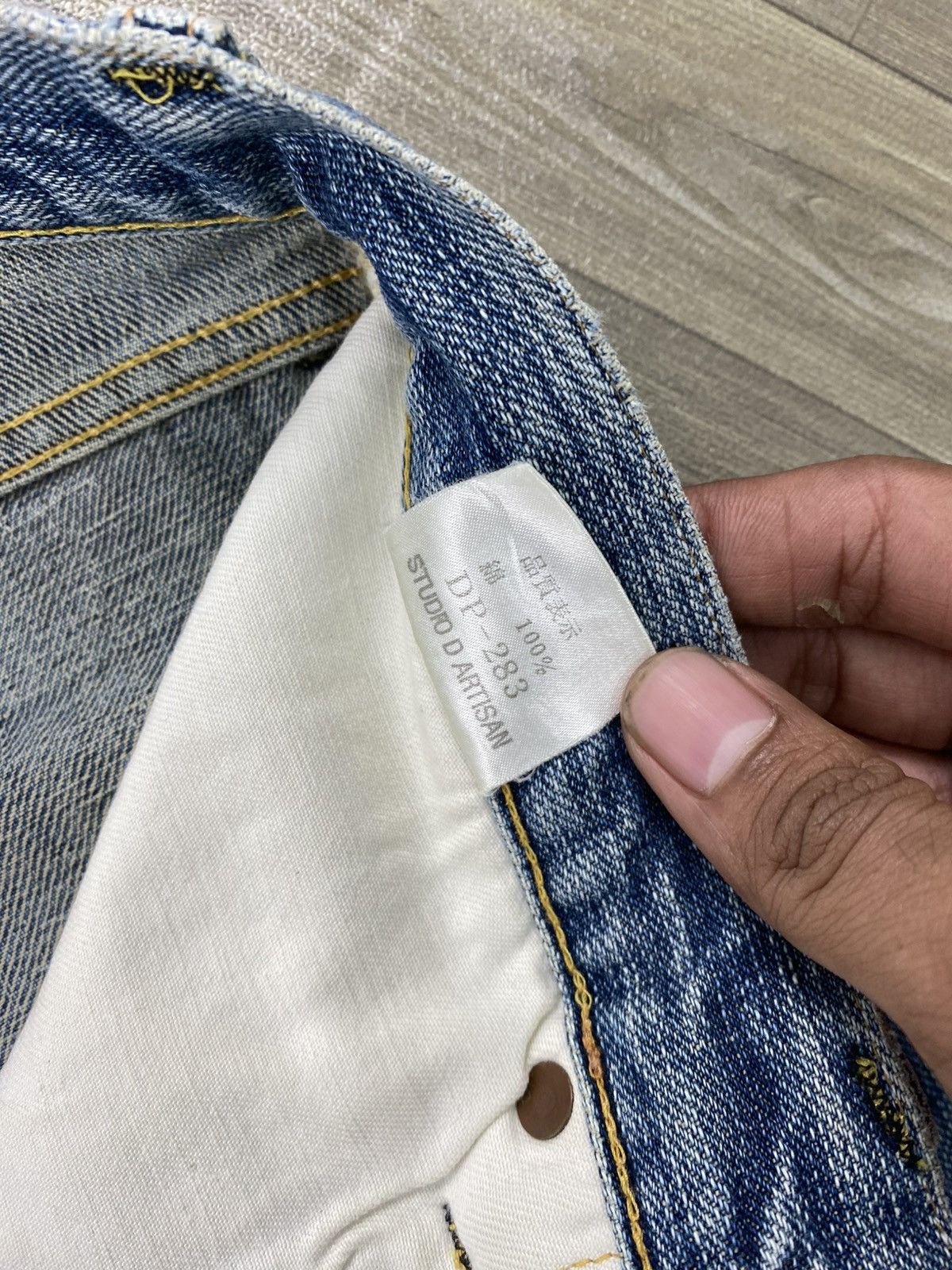 Studio D'Artisan Vintage Studio D’Artisan DP-283 Selvedge Denim Faded Jeans Size US 30 / EU 46 - 9 Thumbnail