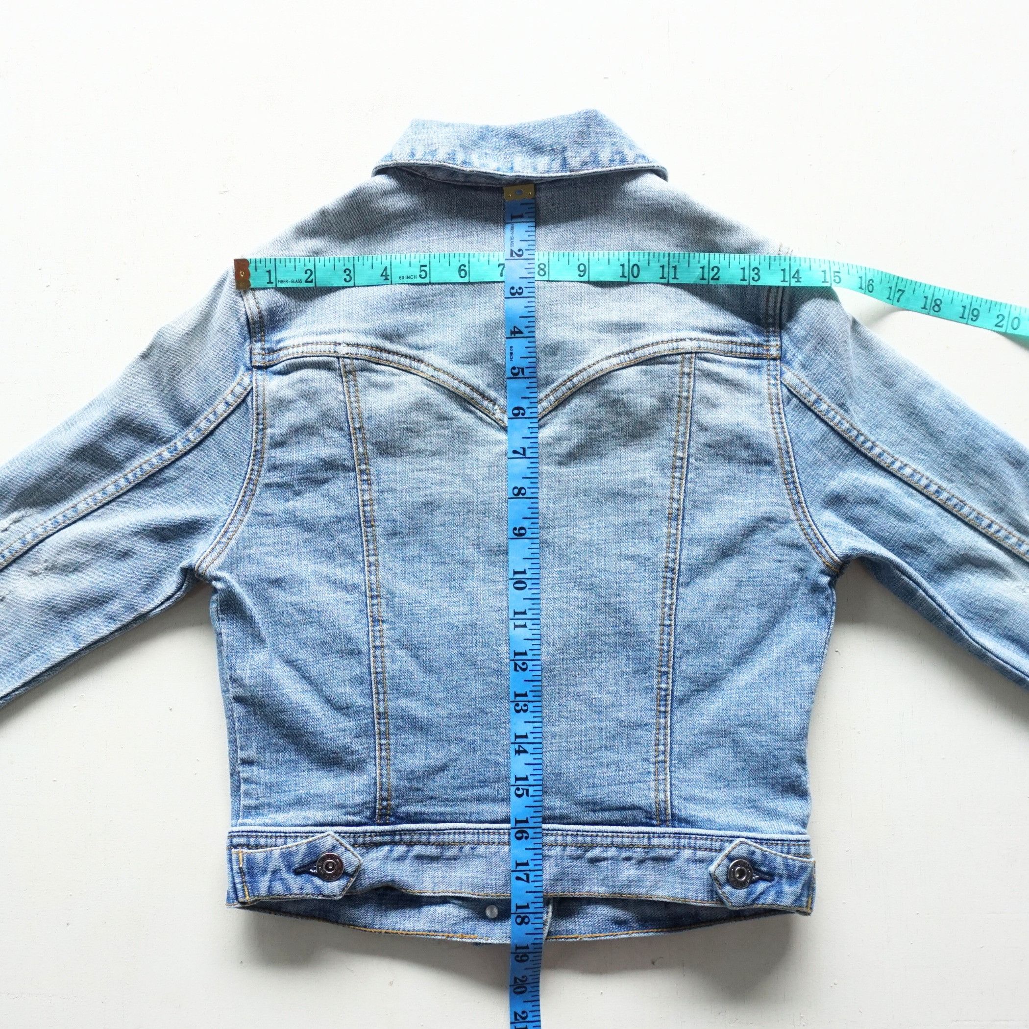 Japanese Brand RUFUS Button-Up Distressed Denim Jacket Size S / US 4 / IT 40 - 11 Thumbnail