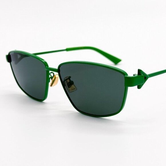 Bottega Veneta NEW BOTTEGA VENETA SUNGLASSES BV1185S 004 AVIATOR GREEN WOME Size ONE SIZE - 4 Thumbnail