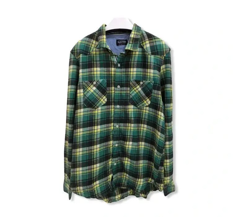 Japanese Brand Japanese Brand Doublefocus Plaid Tartan Flannel Shirt 👕 Size US M / EU 48-50 / 2 - 1 Thumbnail