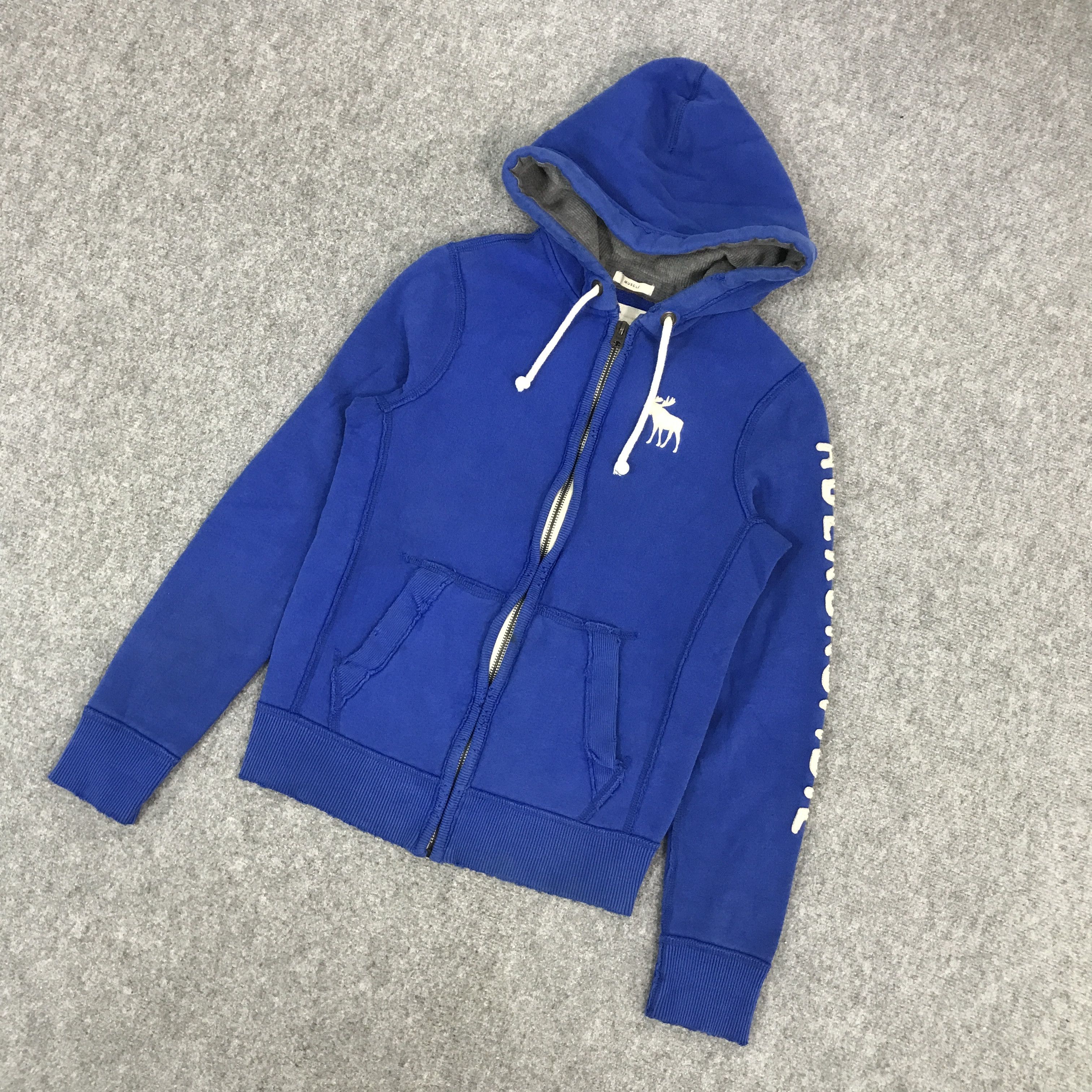 Abercrombie & Fitch × Japanese Brand ABERCROMBIE & FITCH DISTRESSED DESIGN JACKET HOODIES Size US S / EU 44-46 / 1 - 5 Thumbnail