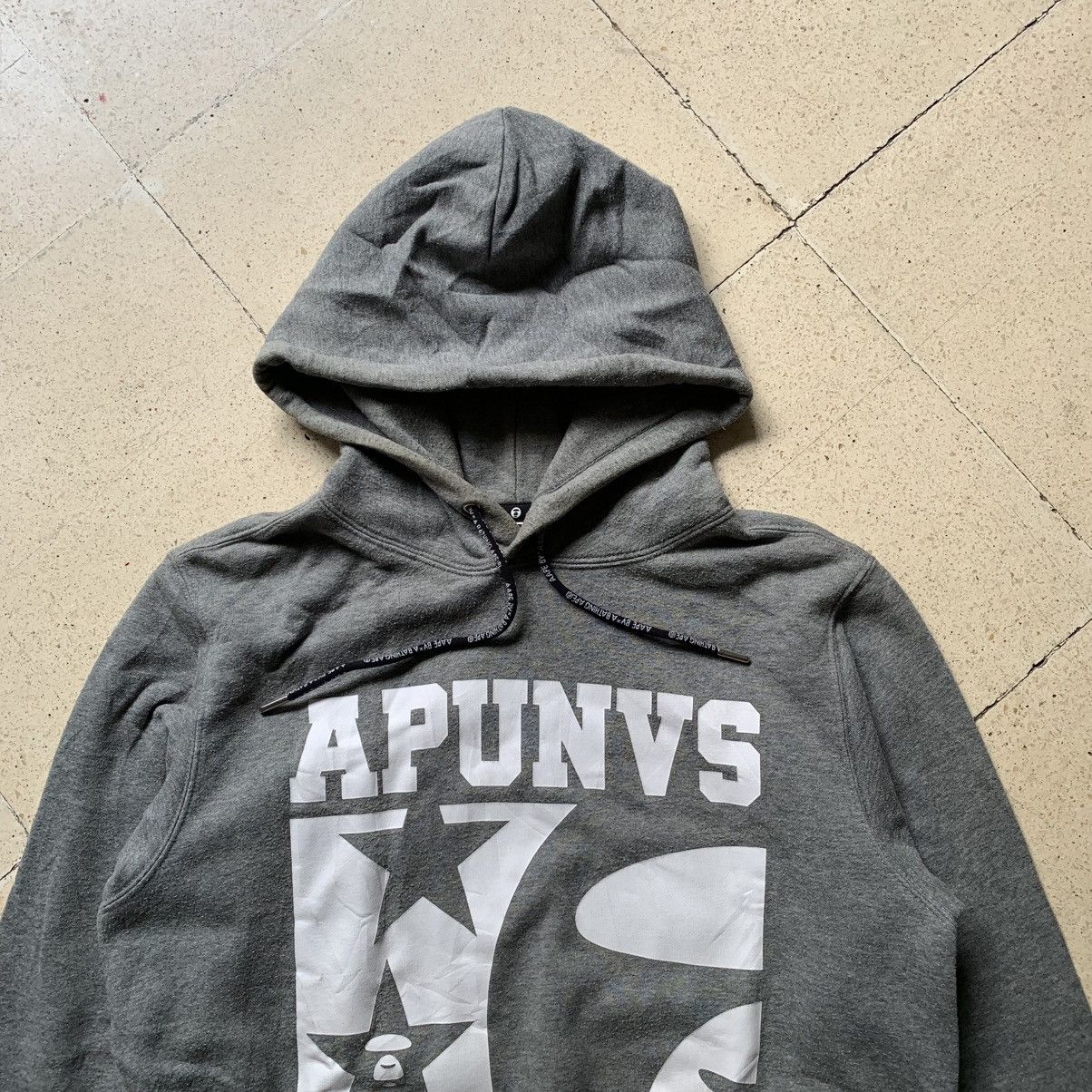 Aape 2000s Bape Aape Apunvs Pullover Hoodie Grey Size US M / EU 48-50 / 2 - 2 Thumbnail