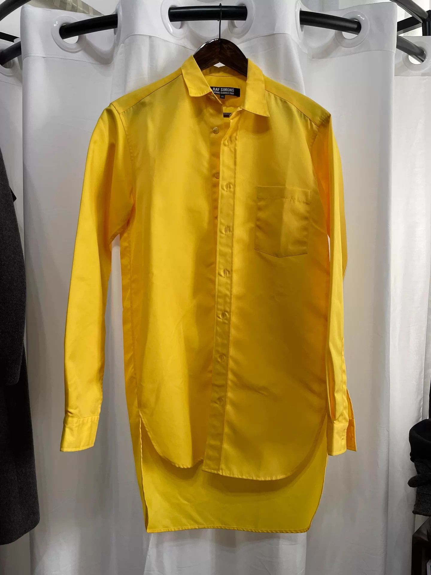 Raf Simons Yellow Long Sleeve Button-Up Shirt Size S Size US S / EU 44-46 / 1 - 1 Thumbnail