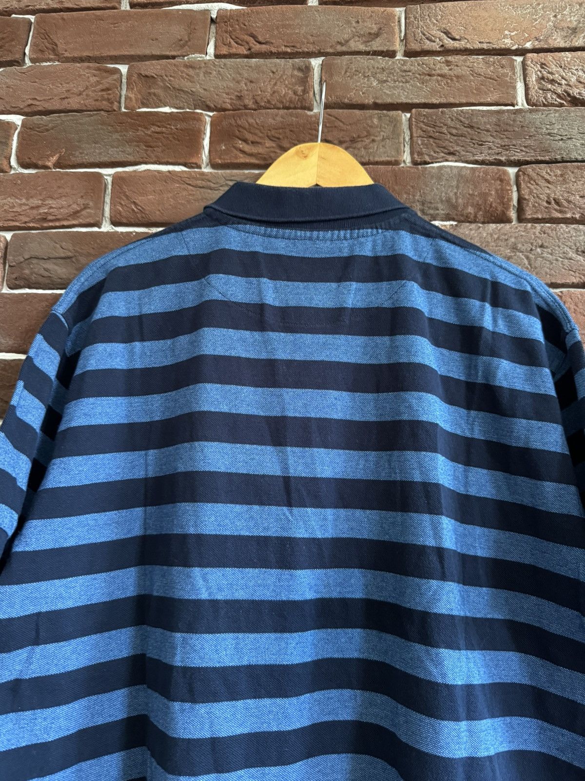 Burberry Vintage 90s Burberrys Vintage Striped Polo Shirt Large Hype Size US L / EU 52-54 / 3 - 4 Thumbnail