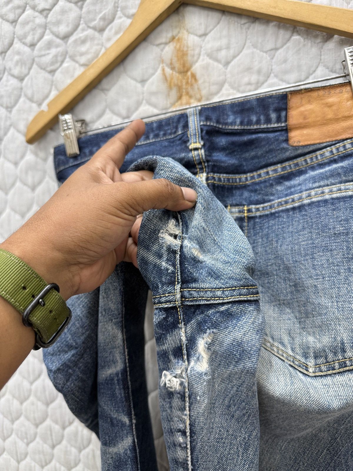 Vintage 🔥🔥🔥ARCHIVE VTG JAPAN SELVEDGE DENIM Size US 29 - 13 Thumbnail
