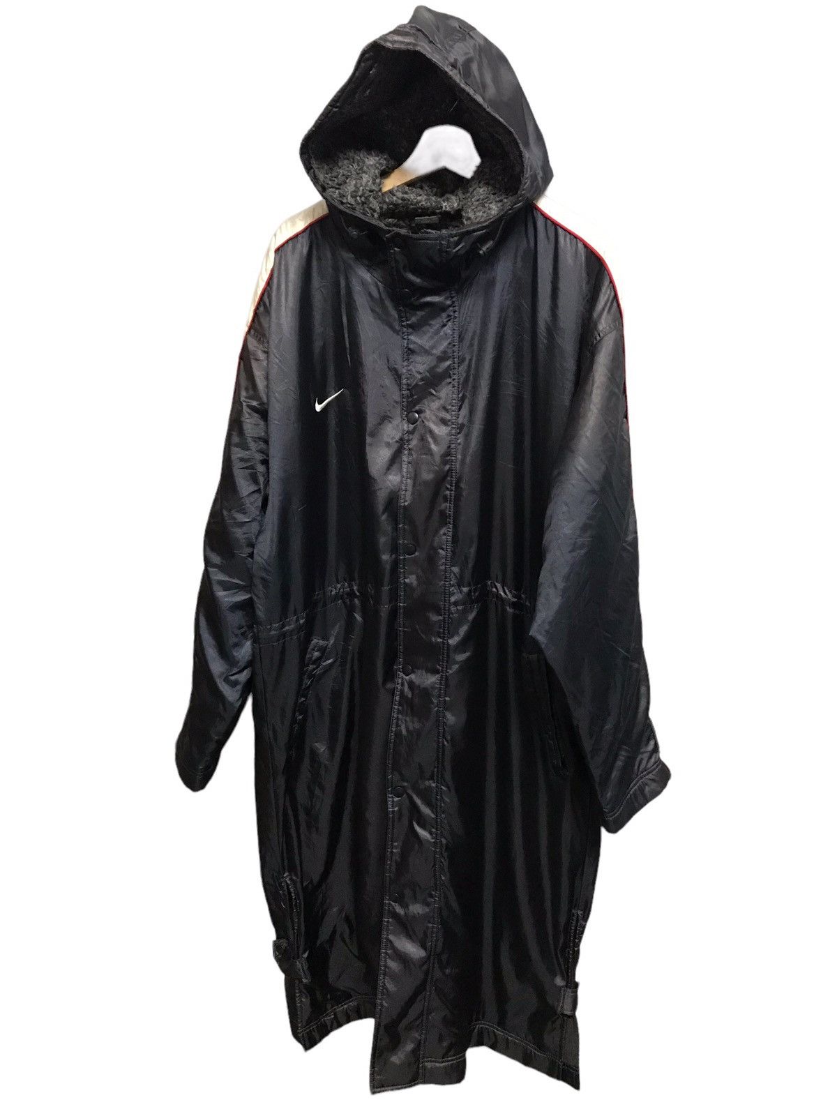 Nike × Vintage Vintage 90's Nike Long Coat/Jacket Nike Big Swoosh Logo Size US XL / EU 56 / 4 - 3 Thumbnail