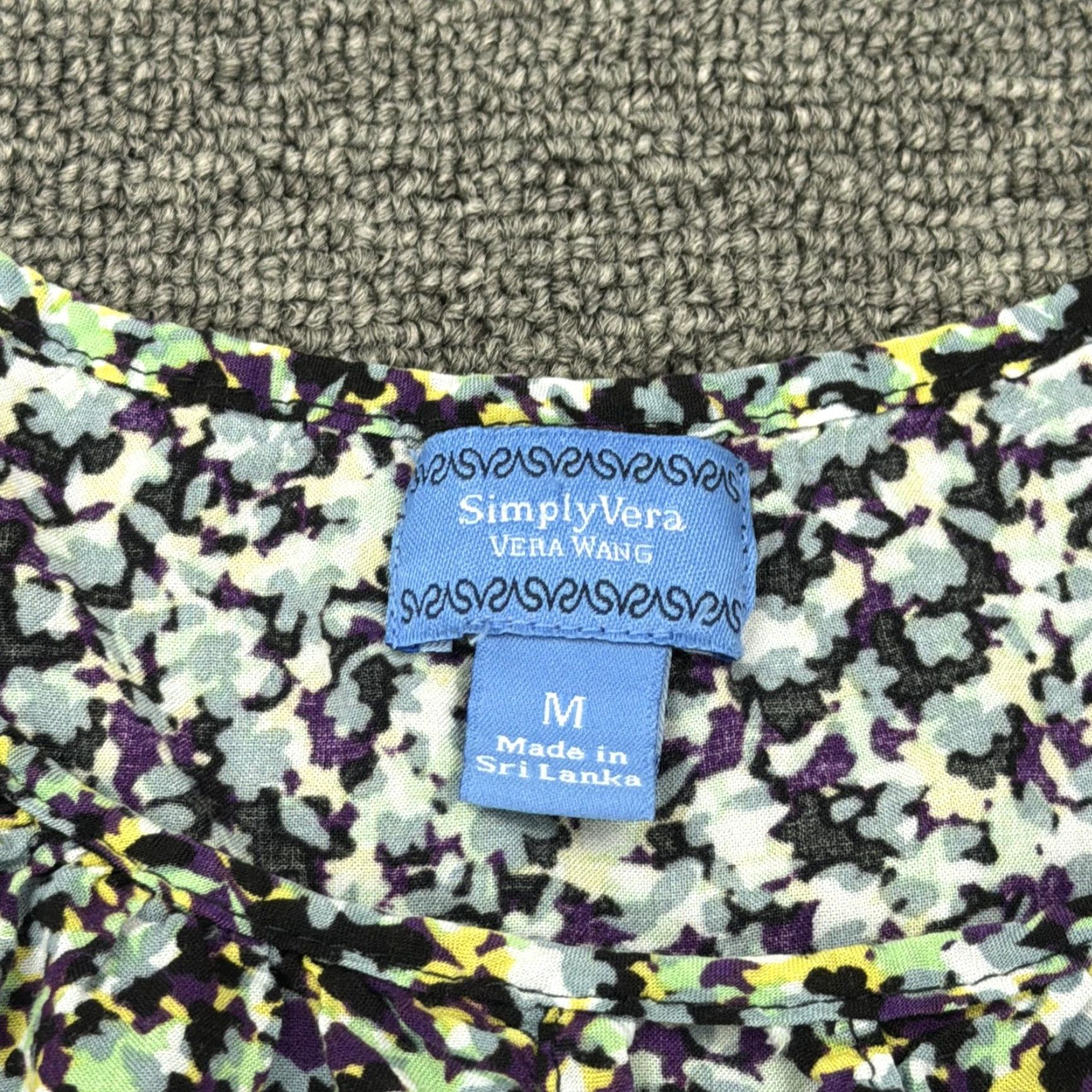 Vintage VINTAGE Simply Vera Vera Wang Dress Womens M Floral Print Sleeveless Asym Hem Ruffle Size M / US 6-8 / IT 42-44 - 5 Thumbnail