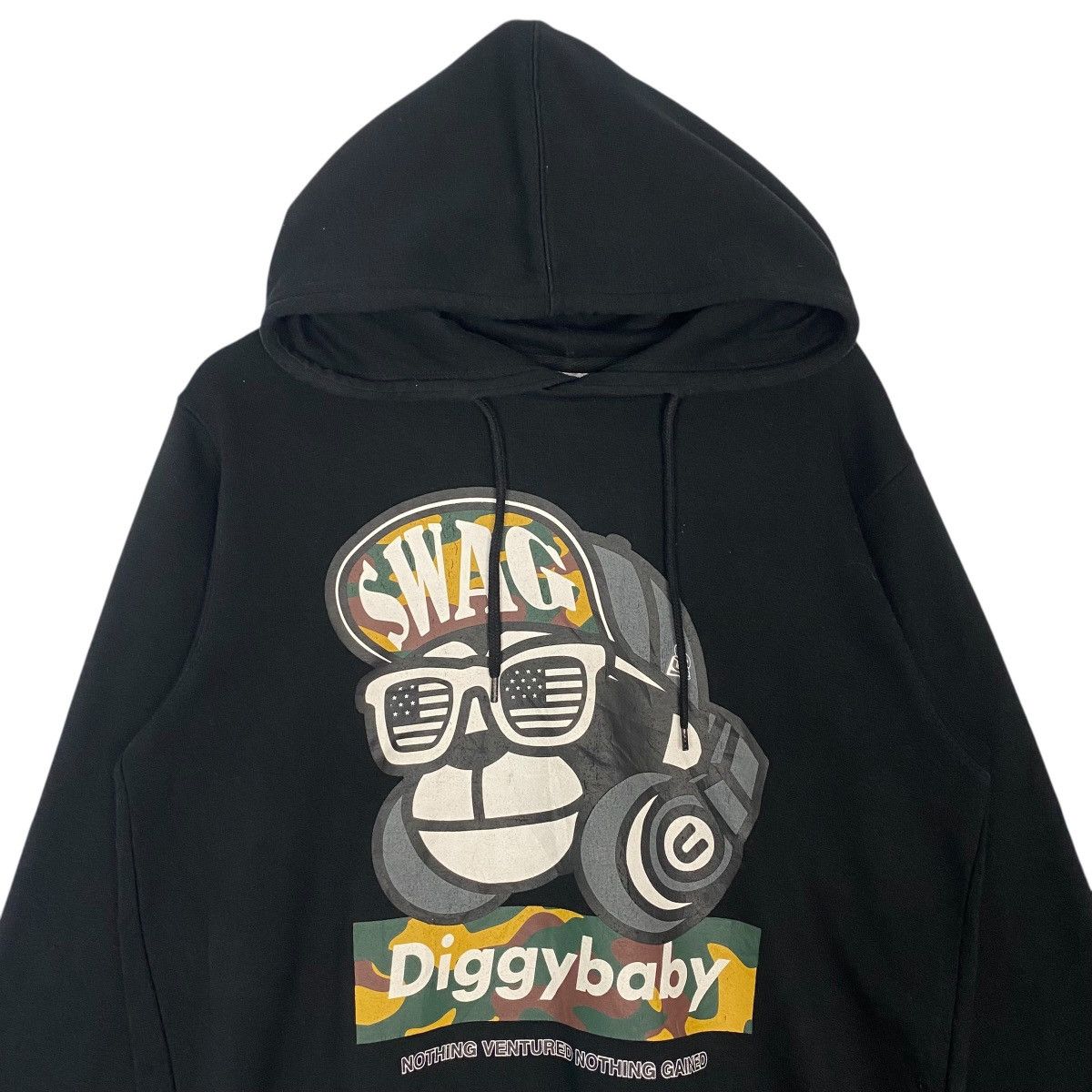 Other Vintage X-Uittg Printed Hoodie Black Pullover Jumper Size L Size US L / EU 52-54 / 3 - 4 Thumbnail