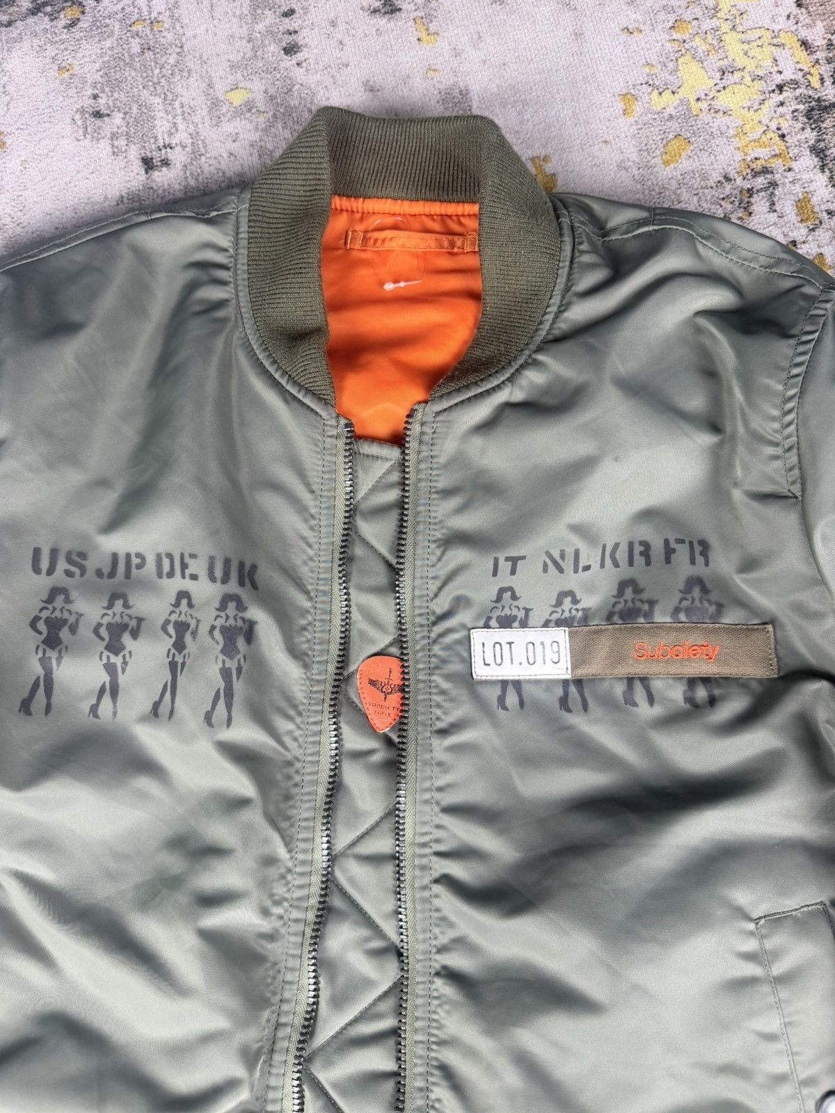 Vintage Limited Edition Subciety Ma-1 Flight Reversible Jacket Size US L / EU 52-54 / 3 - 4 Thumbnail