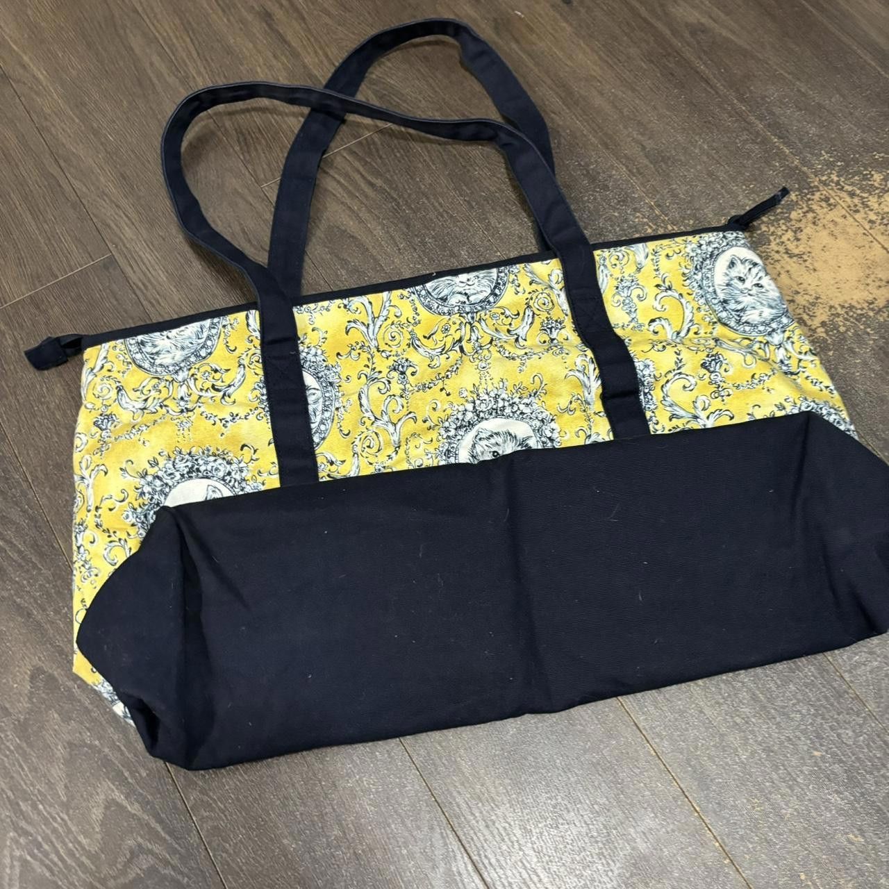 Designer Vintage All Over Print Cat Tote Bag 90s Size ONE SIZE - 5 Thumbnail