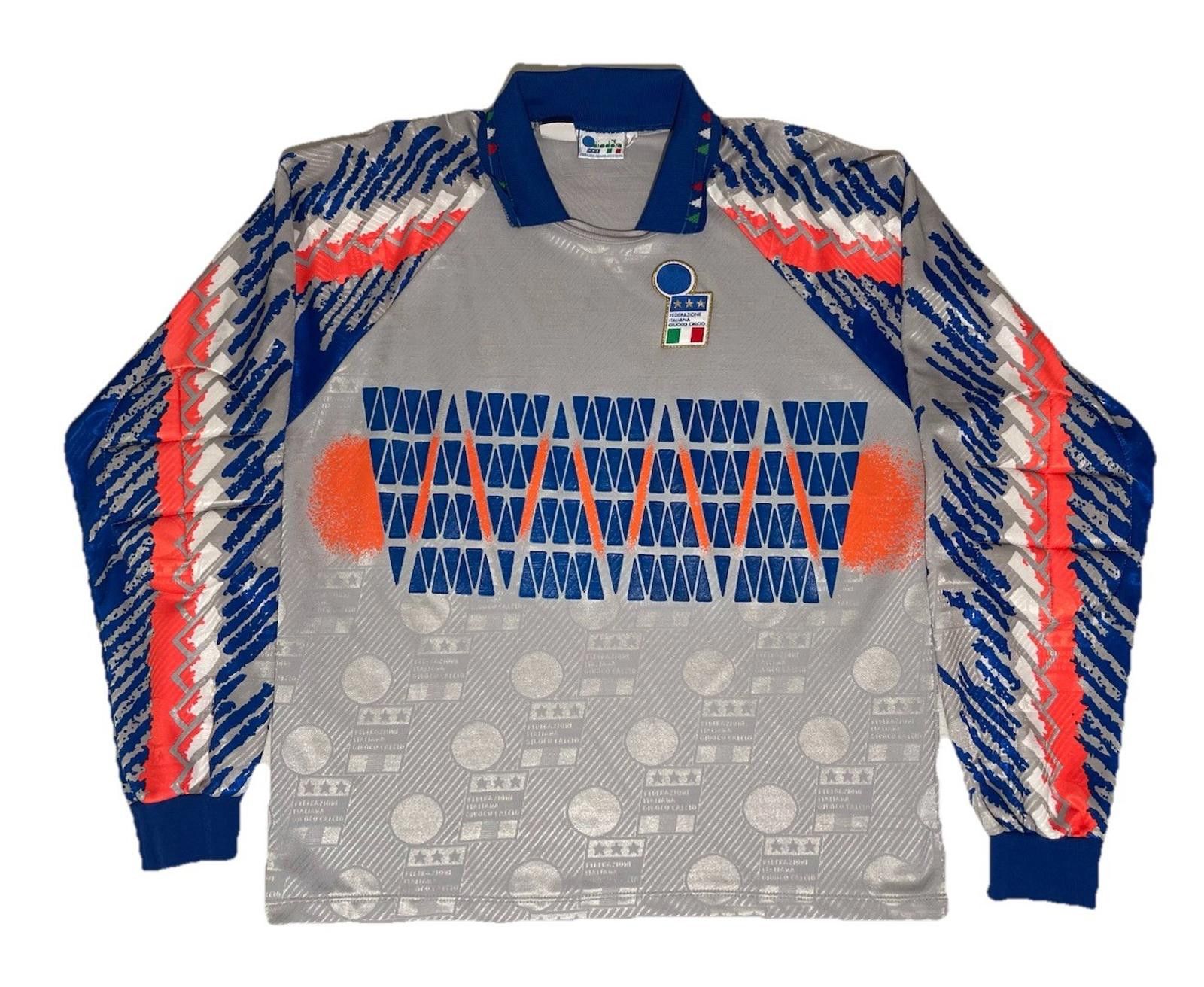 Diadora 1994 Italy National Team Diadora World Cup Goalkeeper Jersey Size ONE SIZE - 1 Thumbnail