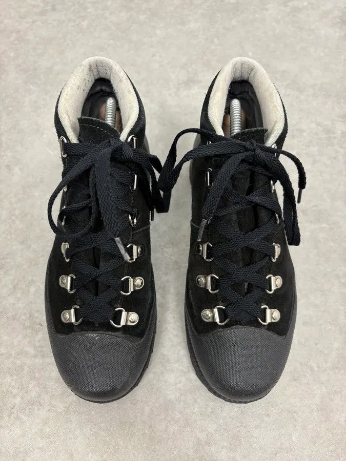 Yohji Yamamoto Yohji Yamamoto Y’s Black Suede Hiking Boots Size US 7 / EU 40 - 2 Thumbnail