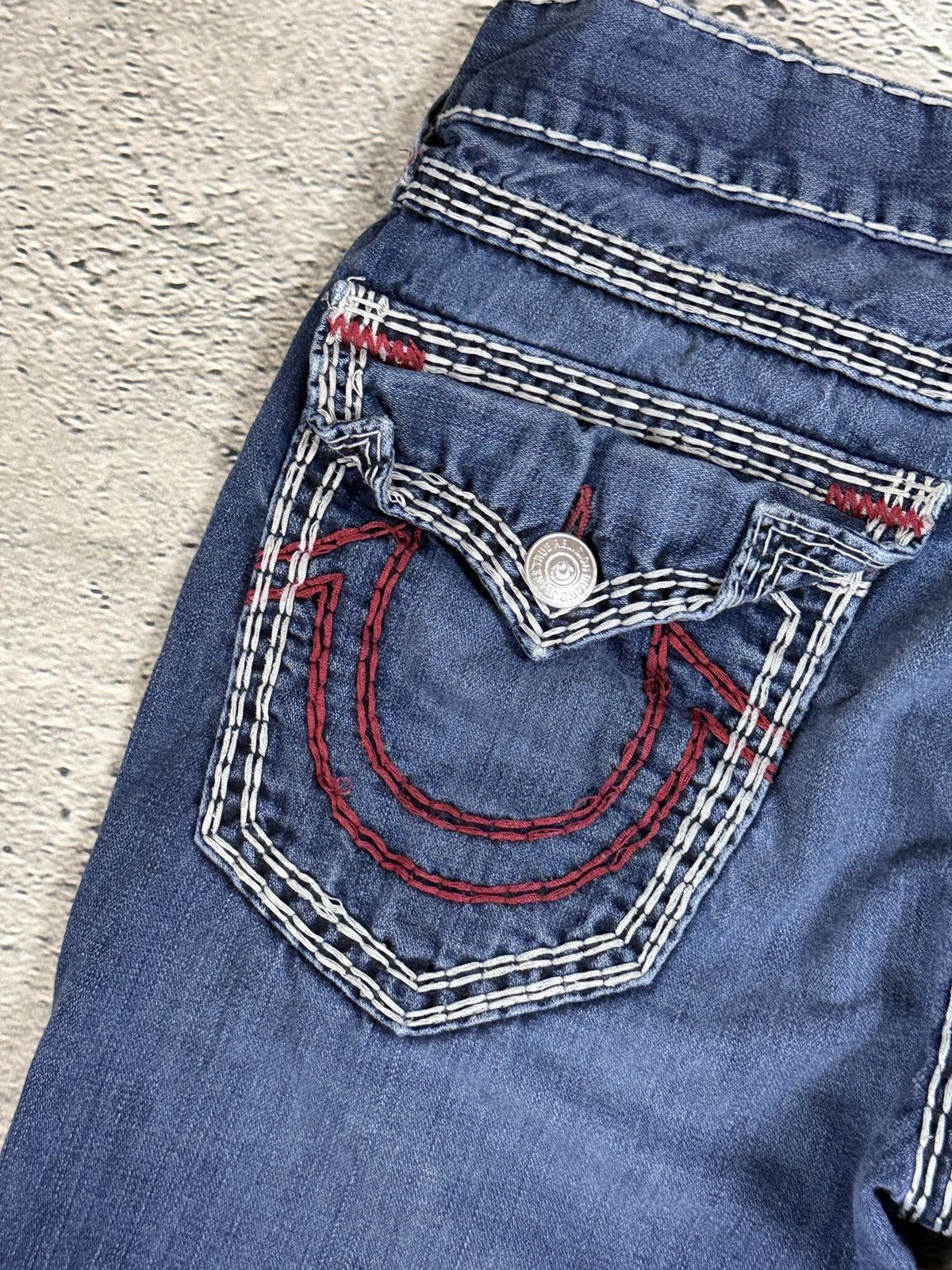 True Religion True Religion jeans vintage straight denim Mega T stitching Size US 38 / EU 54 - 5 Thumbnail
