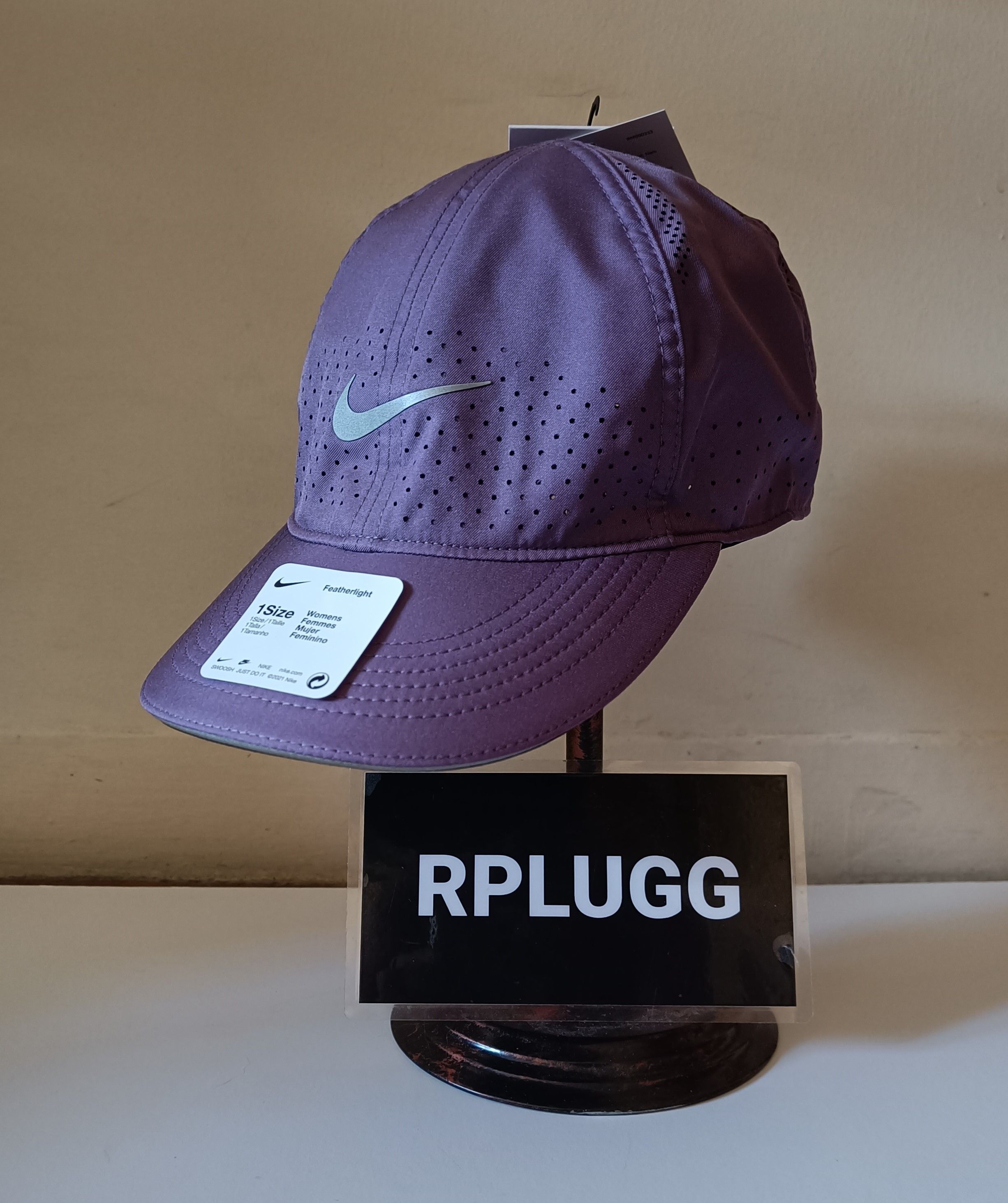 Nike Nike Featherlight Running Cap Purple Size ONE SIZE - 4 Thumbnail
