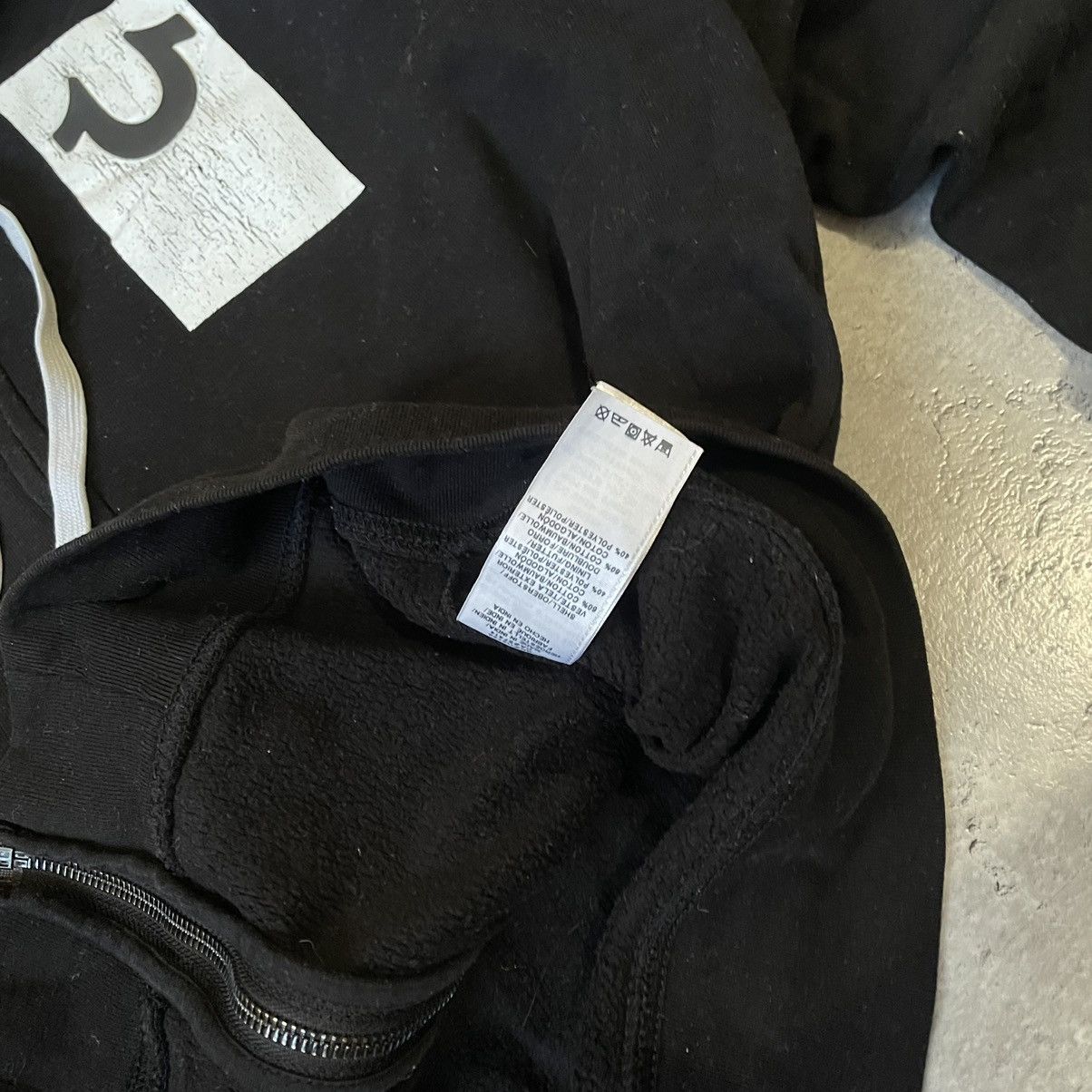 True Religion × Vintage True Religion Black Basic Zip-Up Hoodie Big Logo Size US L / EU 52-54 / 3 - 8 Thumbnail