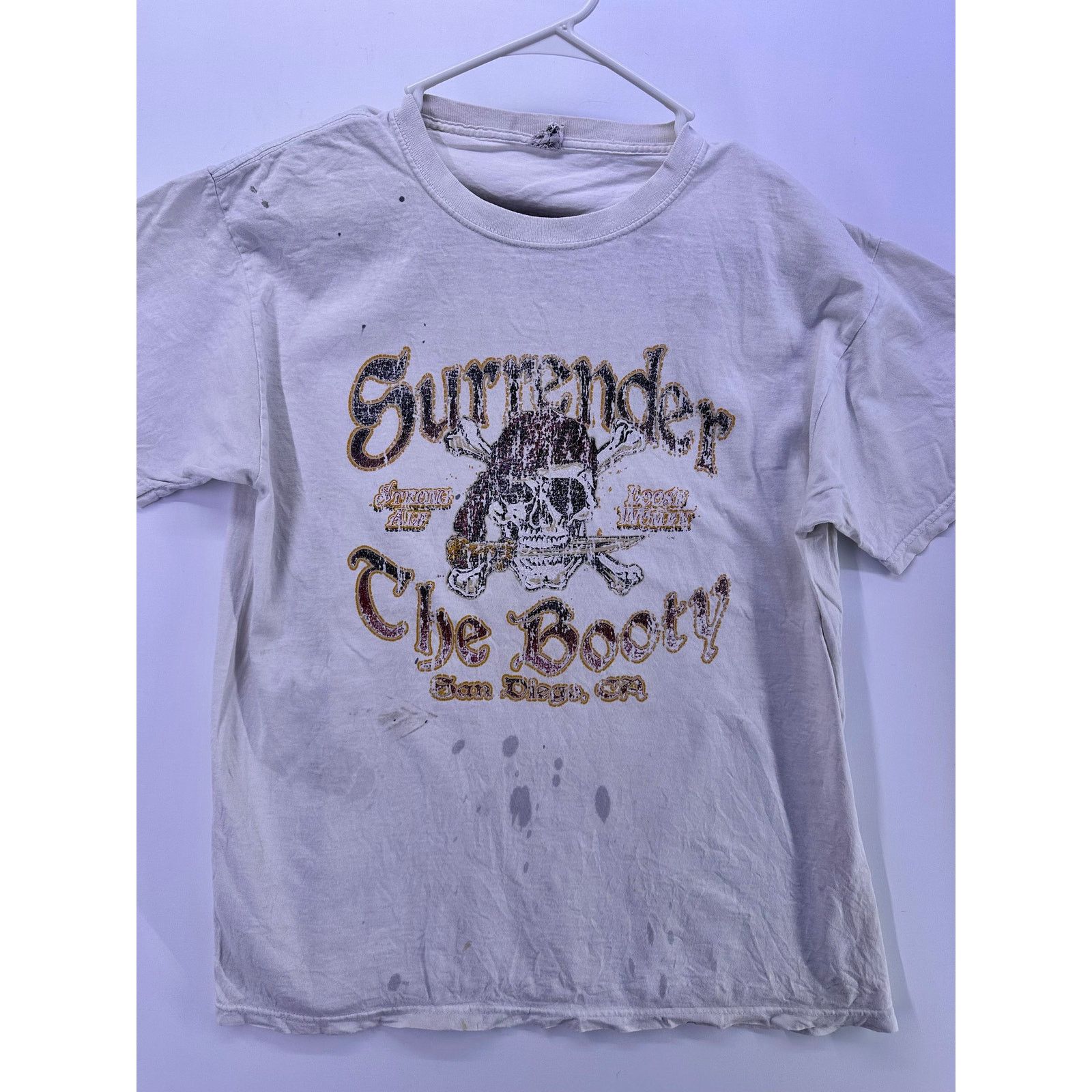 Jerzees Vint Jerzees Surrender The Booty Pirate Tshirt Size Large Size US L / EU 52-54 / 3 - 3 Thumbnail