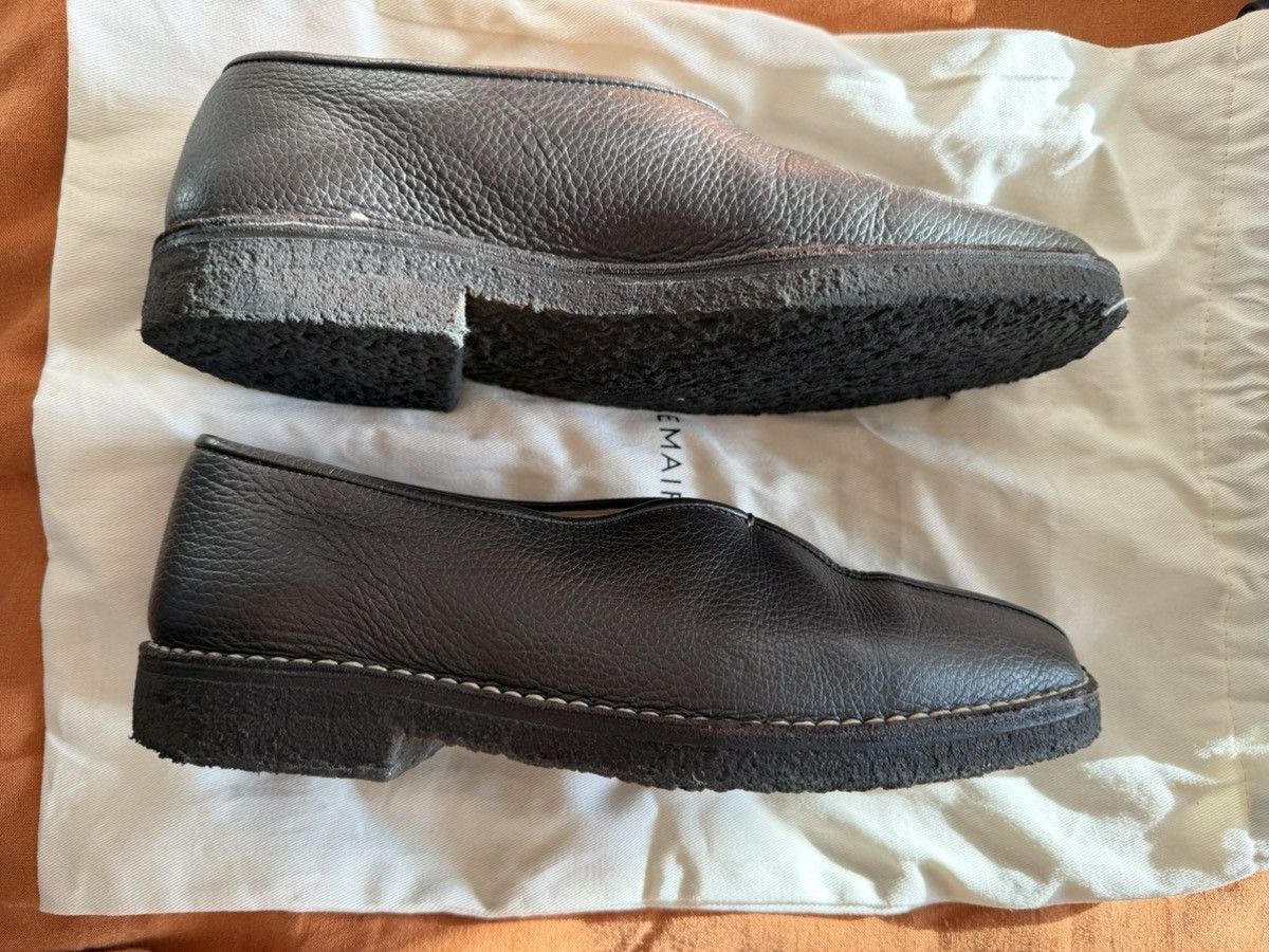 Lemaire Lemaire Dark Brown Crepe Loafers US8.5 Size US 8.5 / EU 41-42 - 5 Thumbnail