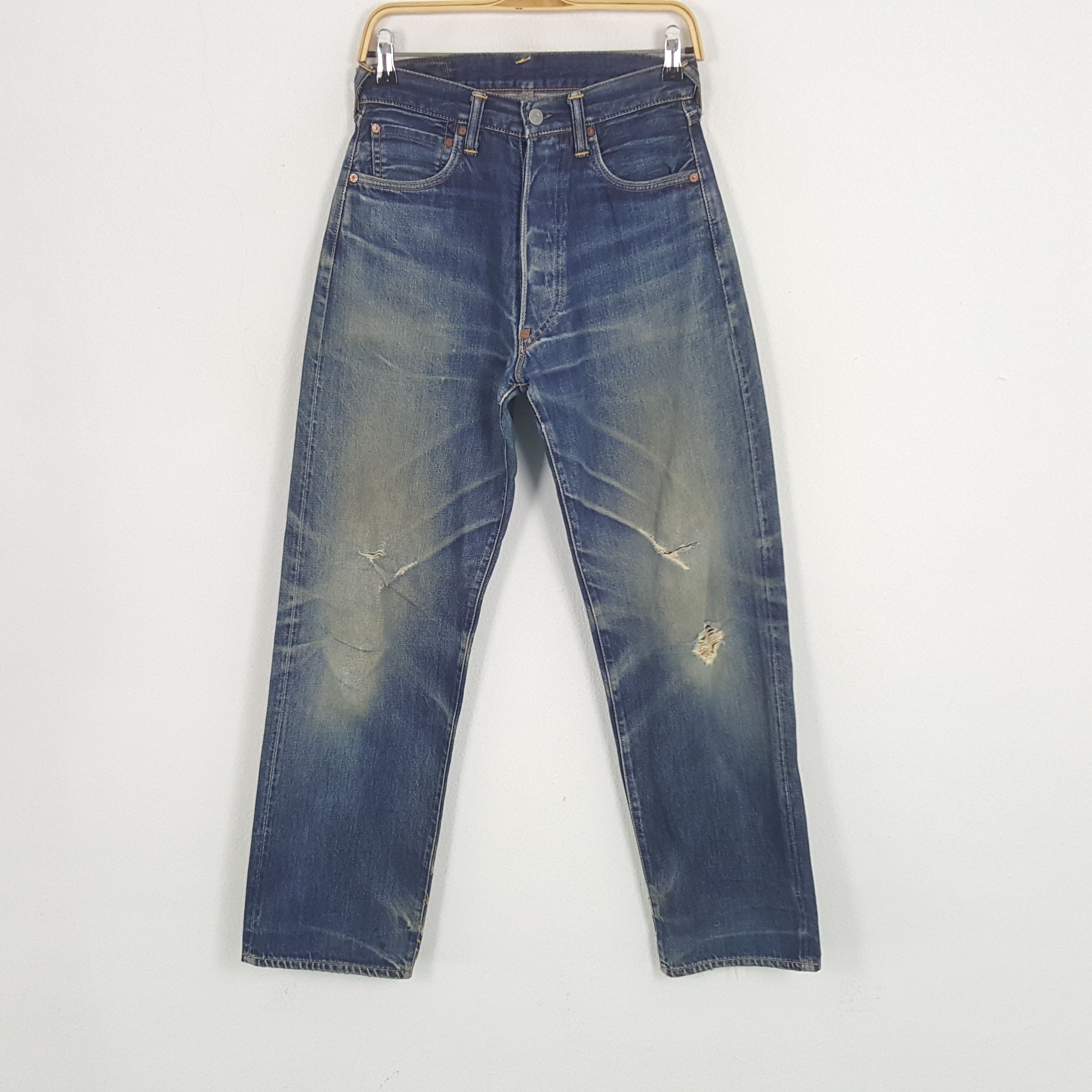 Evisu × Japanese Brand Vintage Evisu Selvedge Custom Art Daicock Denim Jeans Size US 28 / EU 44 - 4 Thumbnail