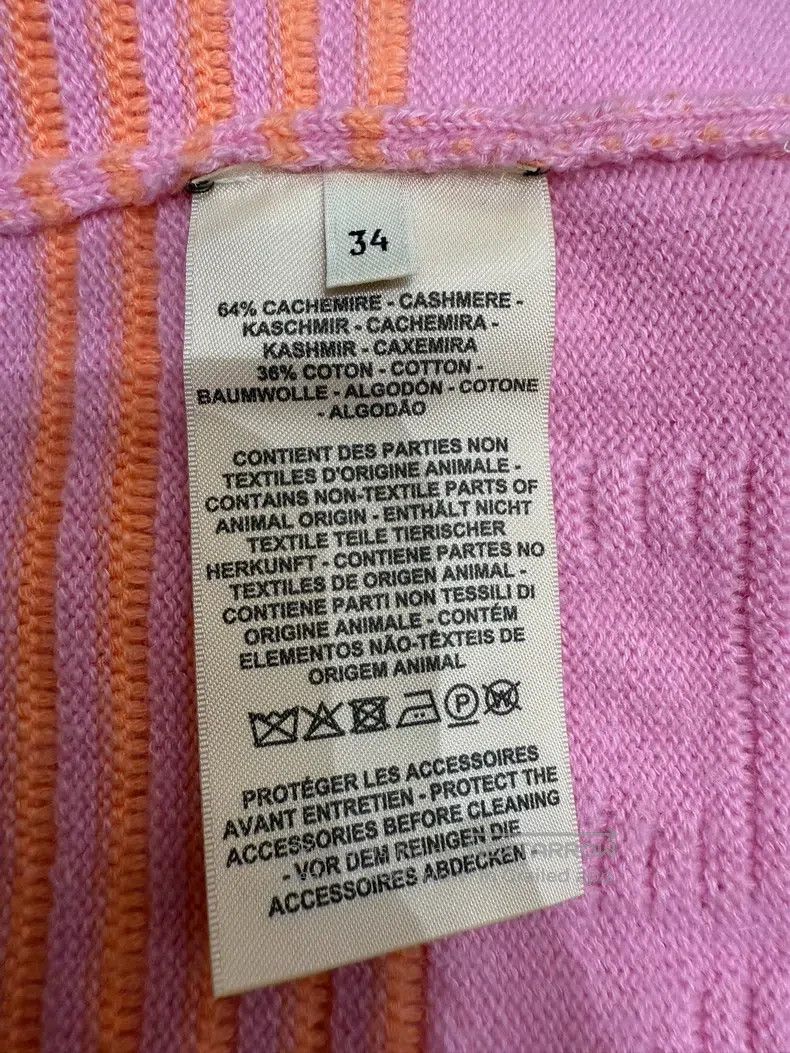 Hermes Hermes Pink cashmere knit cardigan Size XXS / US 00 / IT 34 - 6 Thumbnail