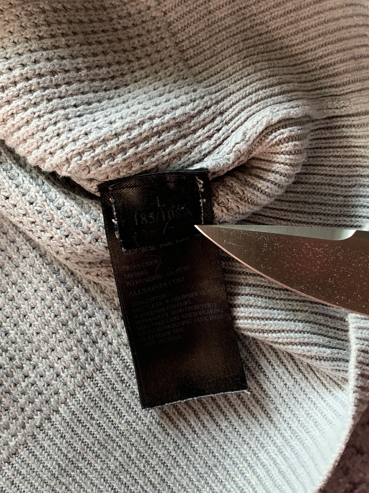 Allsaints Allsaints Trias Crewneck Sweater Avant-Garde Size US L / EU 52-54 / 3 - 7 Thumbnail