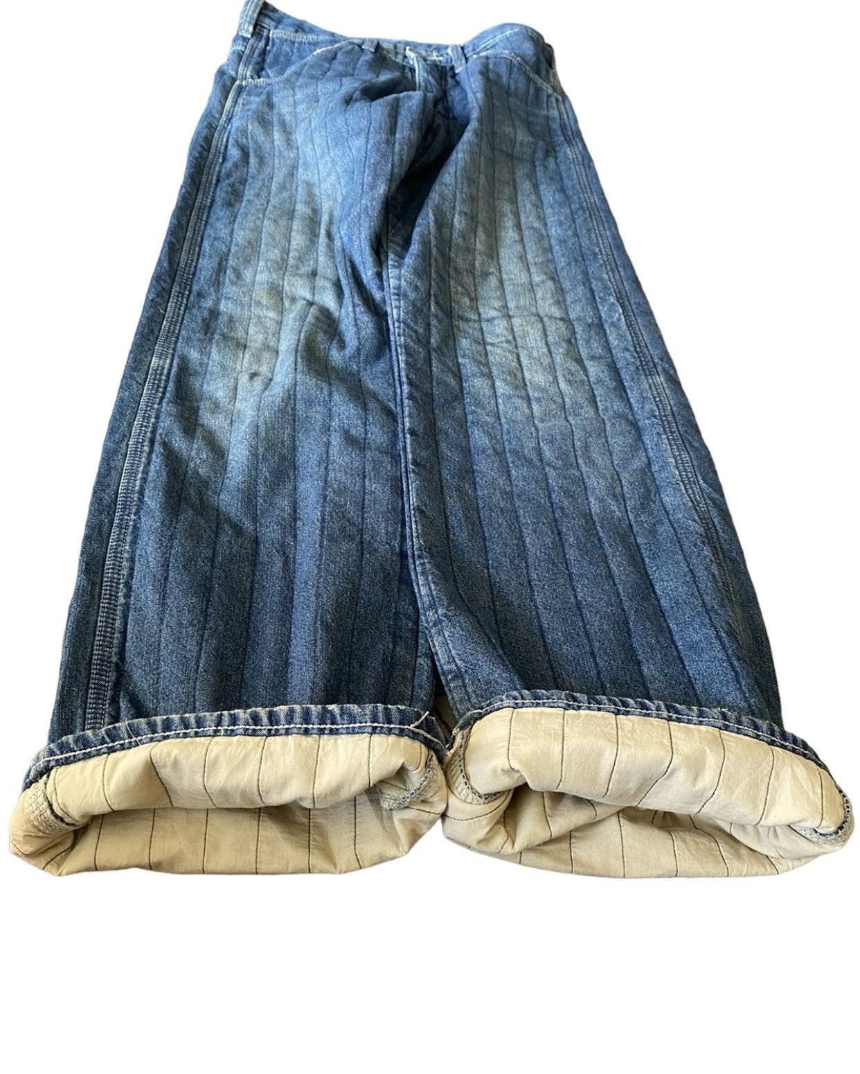 N.Hoolywood Wrangler x N.Hoolywood Denim Quilted Jeans Size US 29 - 1 Thumbnail