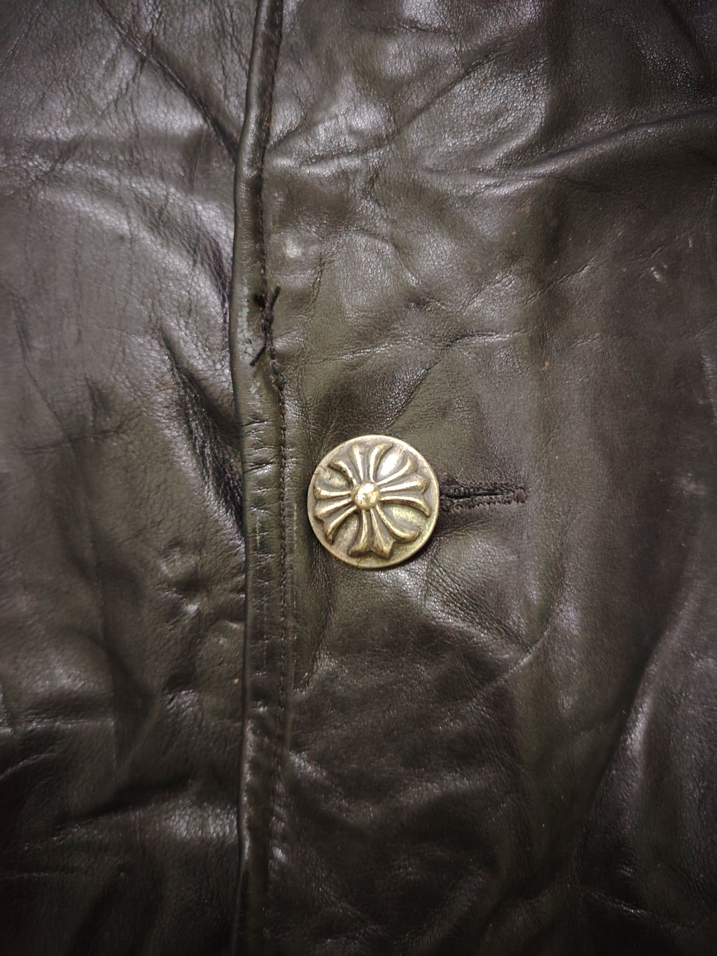 Japanese Brand Handmade Phyton Leather Jacket by EijiKyoto like ChromeHeart Size US M / EU 48-50 / 2 - 21 Thumbnail