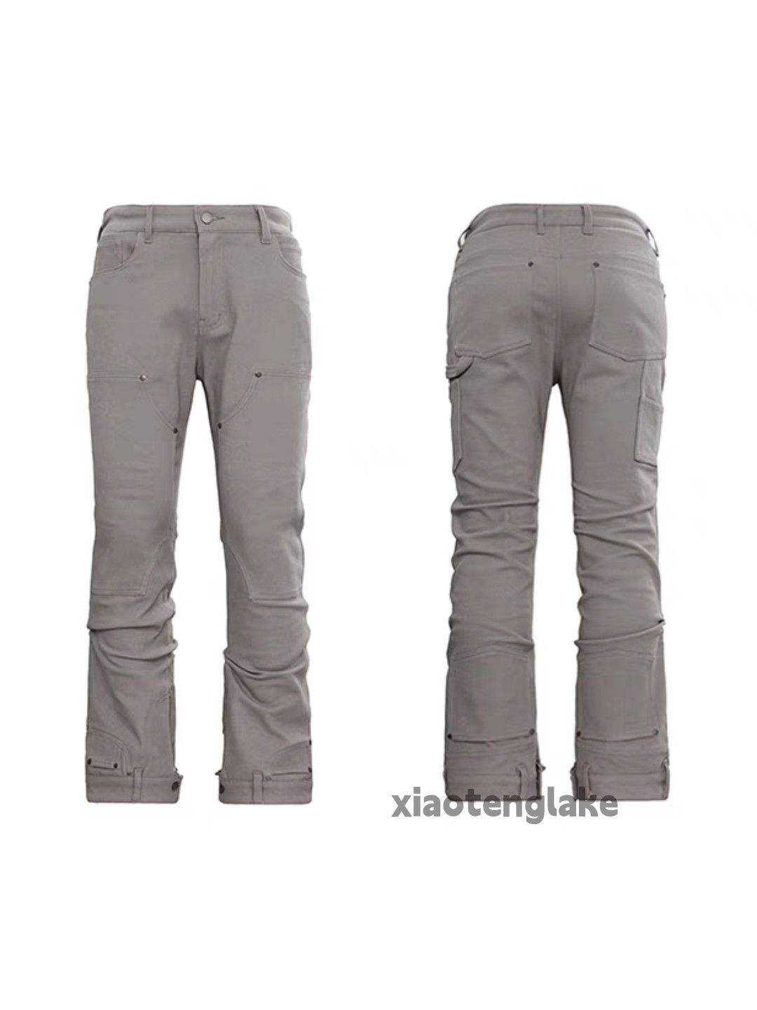 Designer × Japanese Brand × Vintage utility punk grunge carpenter cargo flared cleanfit pants Size US 36 / EU 52 - 5 Thumbnail