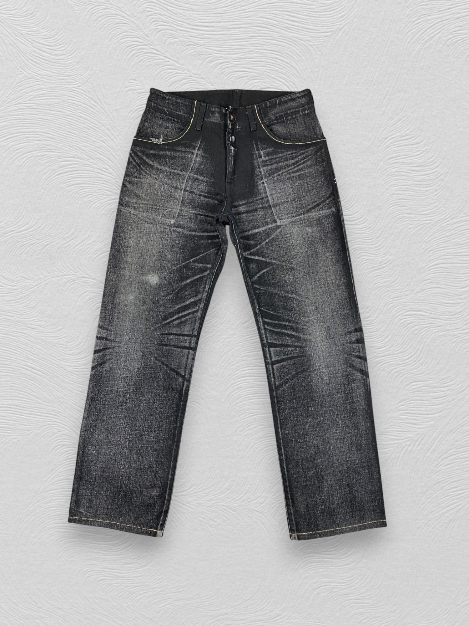 Levi's Distressed Black Vintage Levi's Jeans 32x30.5 Denim JN3485 Size US 32 / EU 48 - 1 Thumbnail