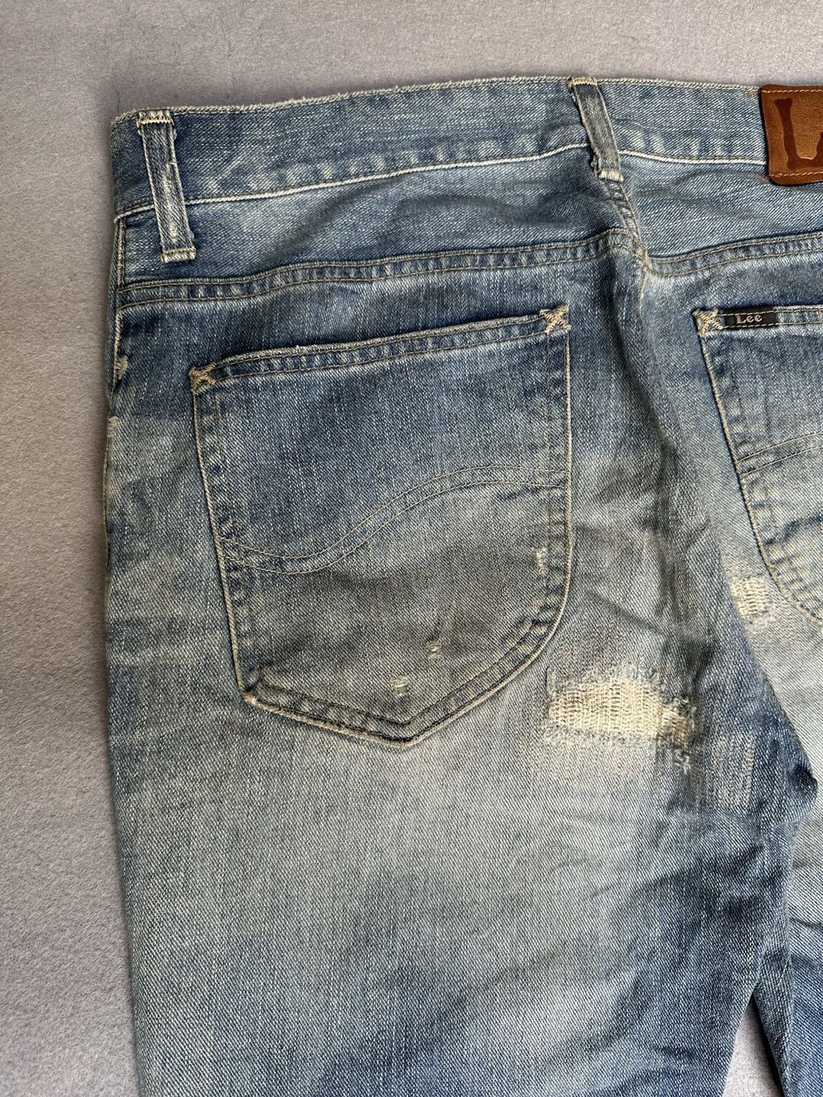 Japanese Brand FLARE Lee Distressed Design Denim Size US 32 / EU 48 - 16 Thumbnail