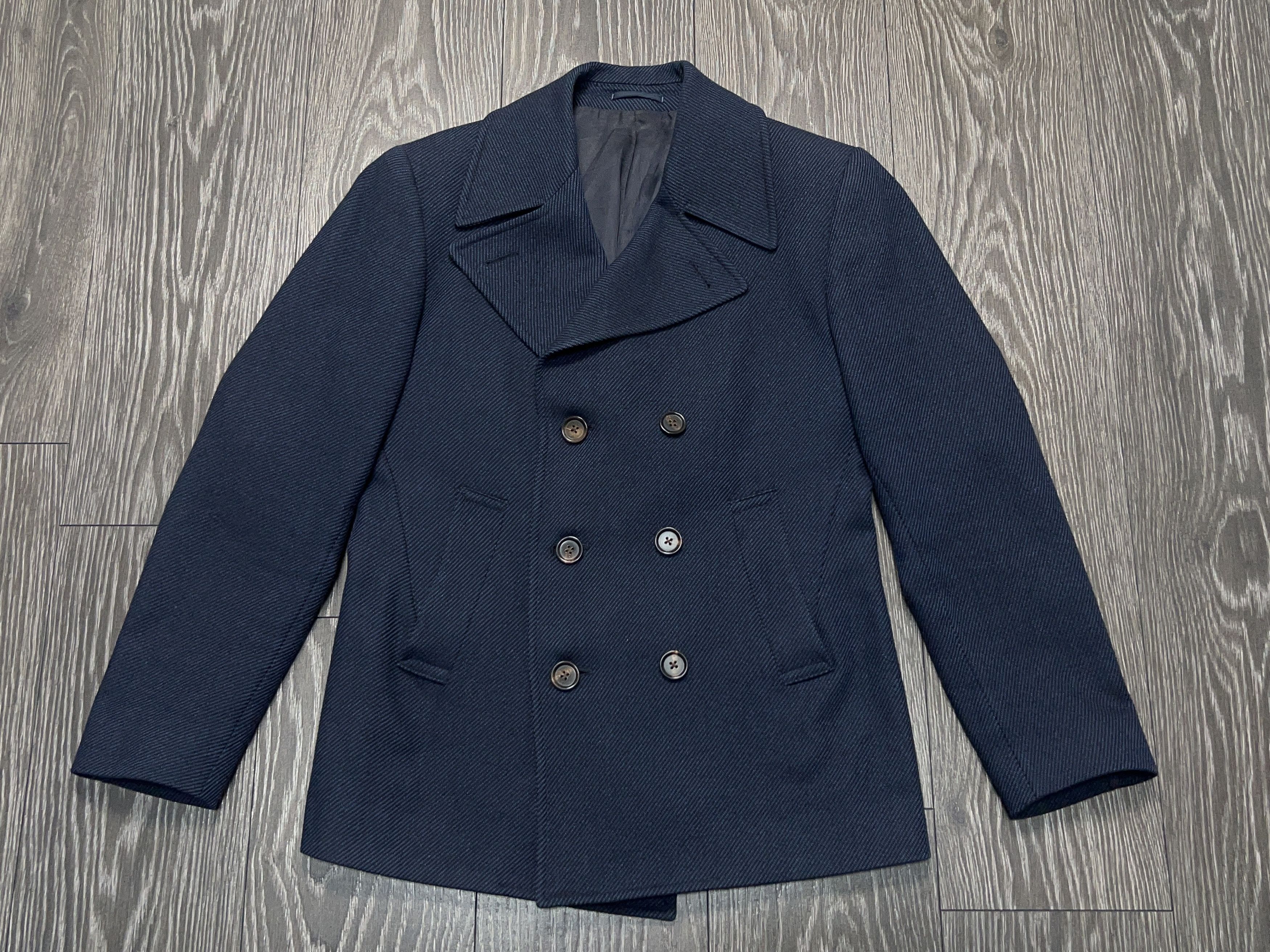 SCABAL Die Manufaktur Double Breasted Coat Jacket Wool Size 46/48R Size US S / EU 44-46 / 1 - 2 Thumbnail