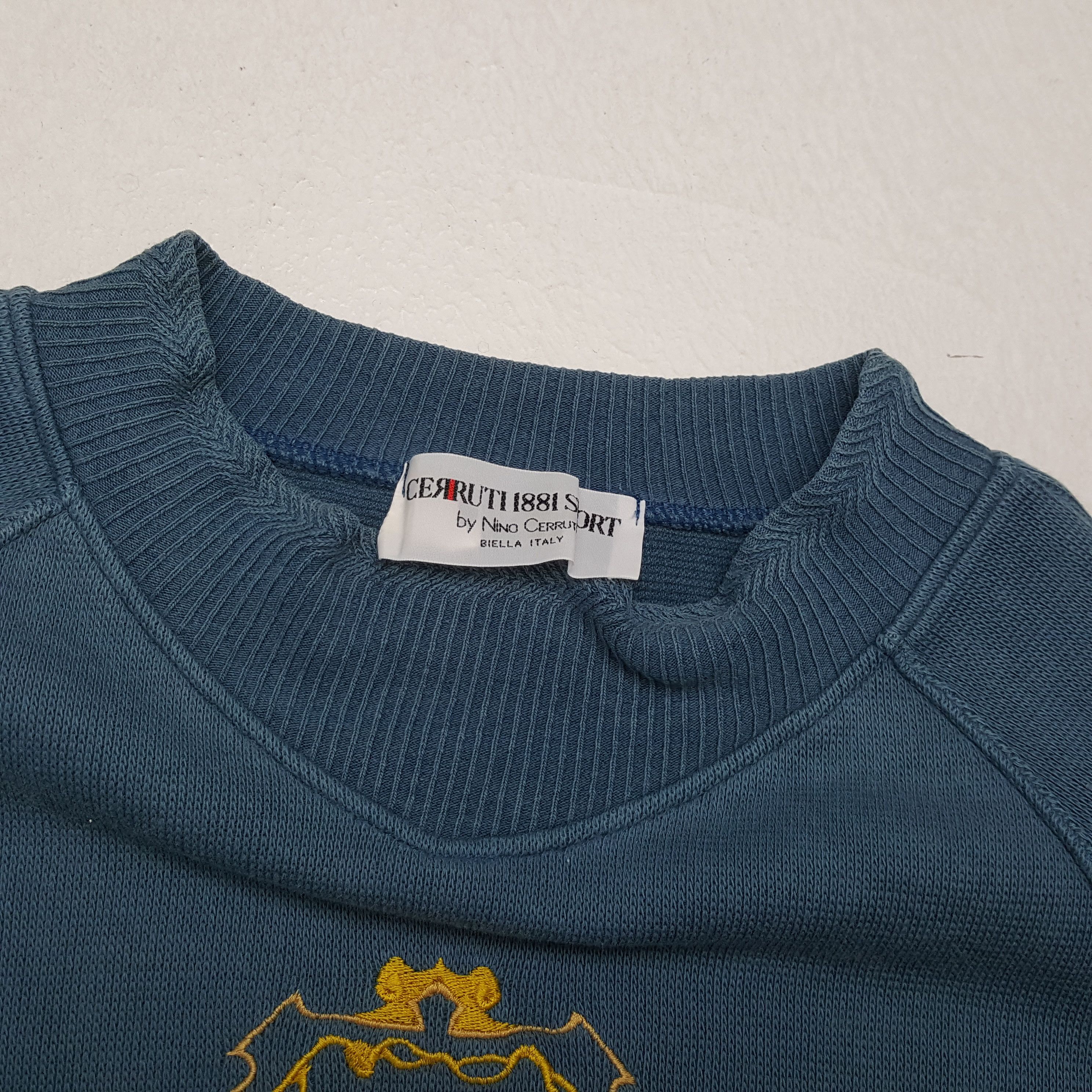 Cerruti 1881 × Vintage CERRUTI 1881 Center Design Sweatshirt Size US S / EU 44-46 / 1 - 9 Thumbnail
