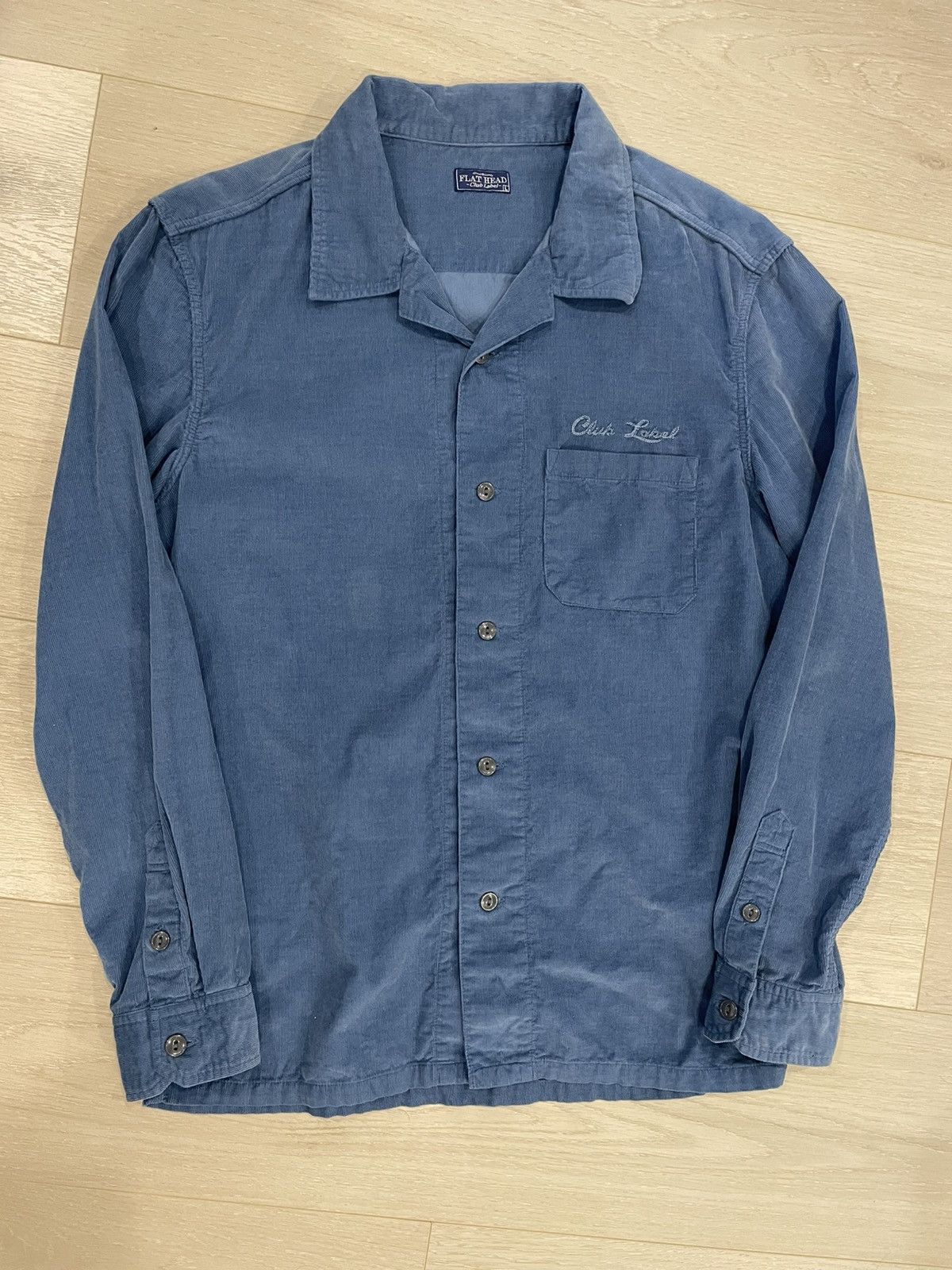 The Flat Head The Flat Head Club Label Corduroy Button Up Shirt - Large Size US L / EU 52-54 / 3 - 1 Thumbnail