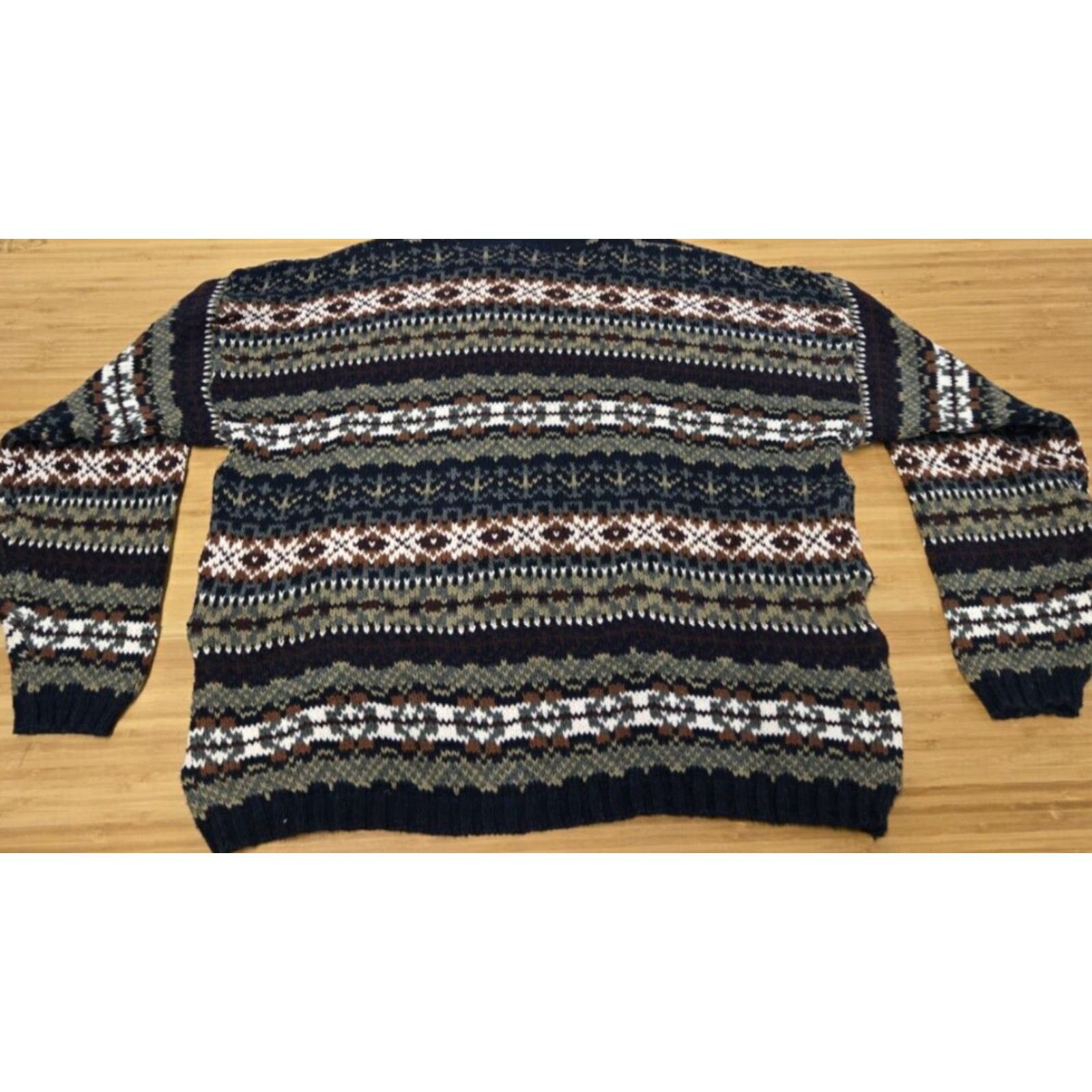 Roundtree & Yorke VINTAGE Roundtree & Yorke Striped Sweater Long Sleeve Men’s 2XL Size US XXL / EU 58 / 5 - 7 Thumbnail