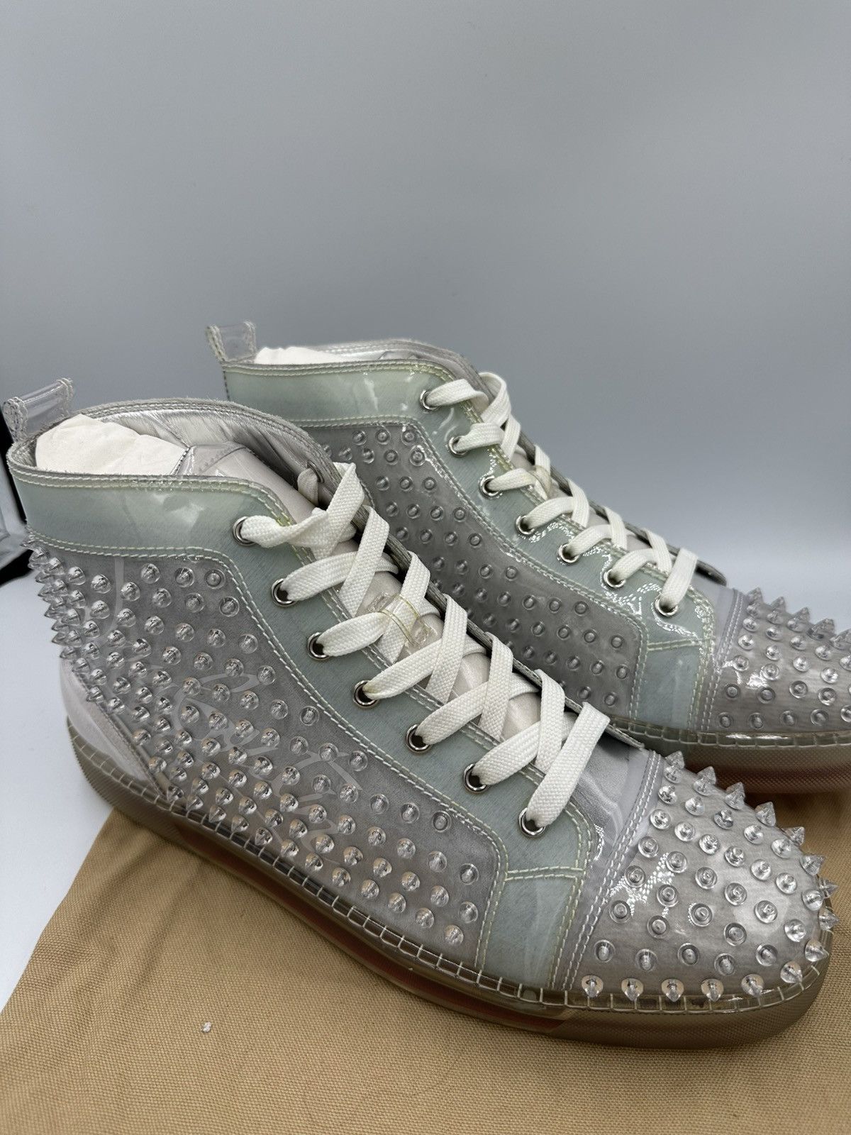Christian Louboutin Christian Louboutin Spike Transparent Size US 13 / EU 46 - 2 Thumbnail