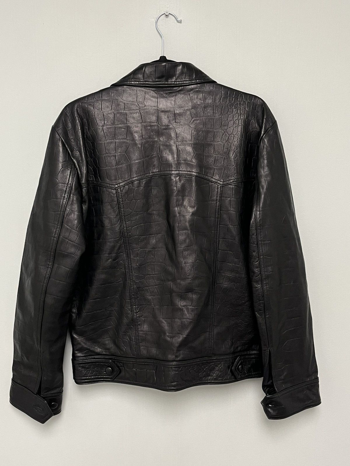 Blk Dnm Leather Jacket 71 Black Croco. Size EU 48 USA 38 Size US M / EU 48-50 / 2 - 7 Thumbnail