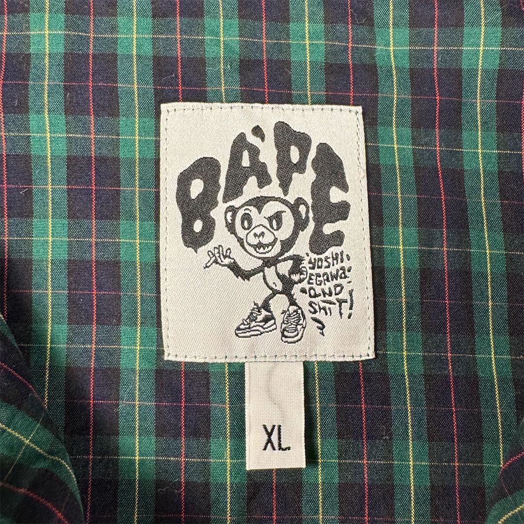 Bape BAPE x Yoshifumi Egawa Green Check Zip-up Jacket (XL) Size US XL / EU 56 / 4 - 6 Thumbnail