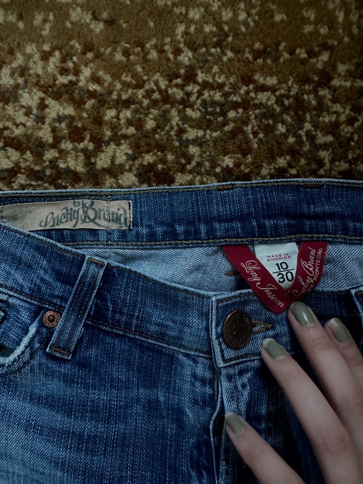 Lucky Brand RARE vintage lucky brand low rise flared leg jeans Size 32" / US 10 / IT 46 - 4 Thumbnail