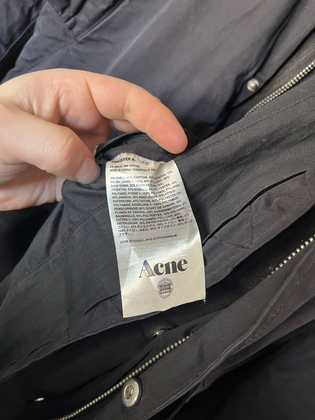 Acne Studios Archive Acne Studios Vancouver AW13 3in1 Jacket Black Down Size US L / EU 52-54 / 3 - 6 Thumbnail