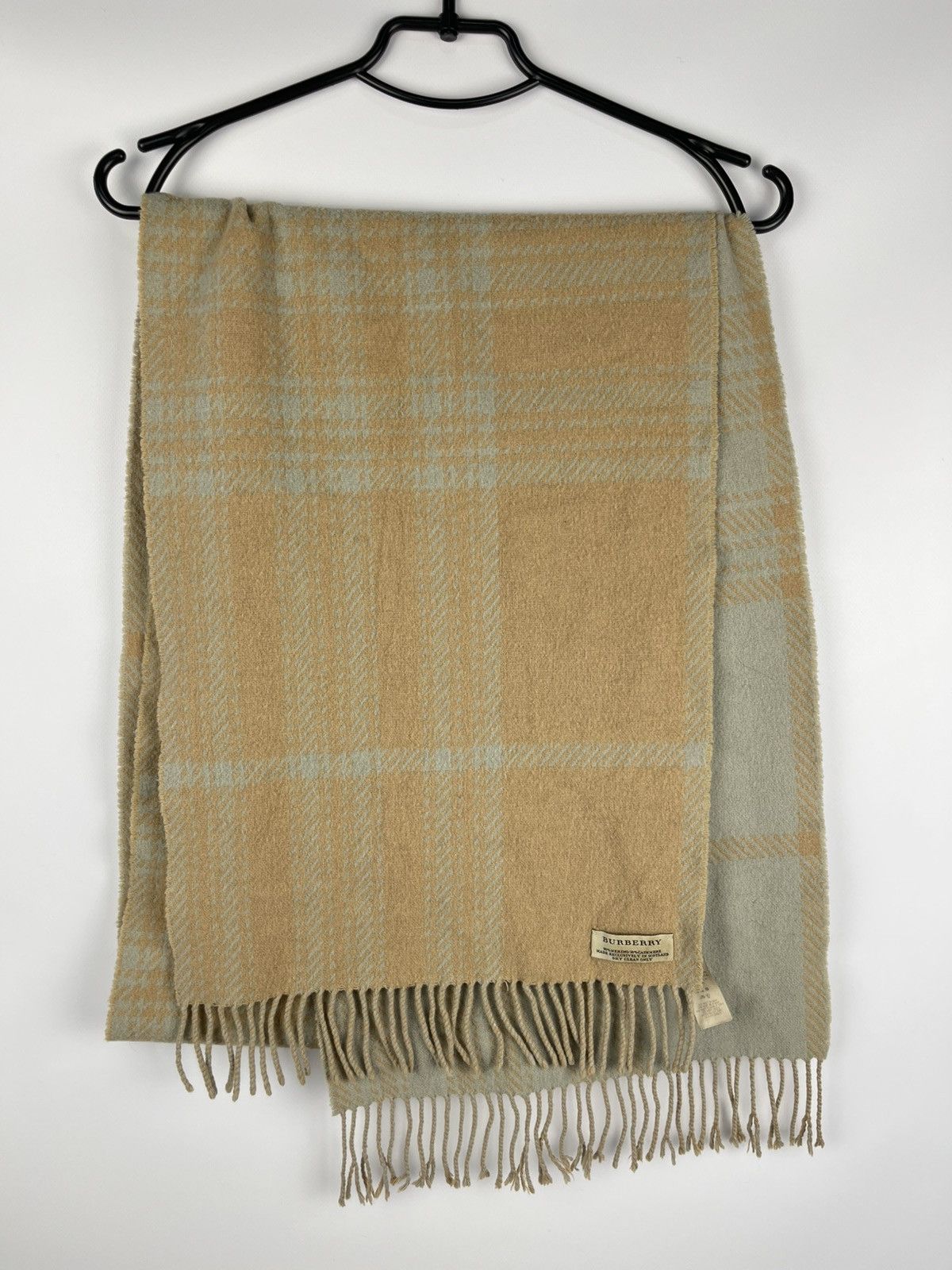 Burberry BURBERRY Wool Merino Cashmere Nova Check Monogram Scarf Size ONE SIZE - 2 Thumbnail
