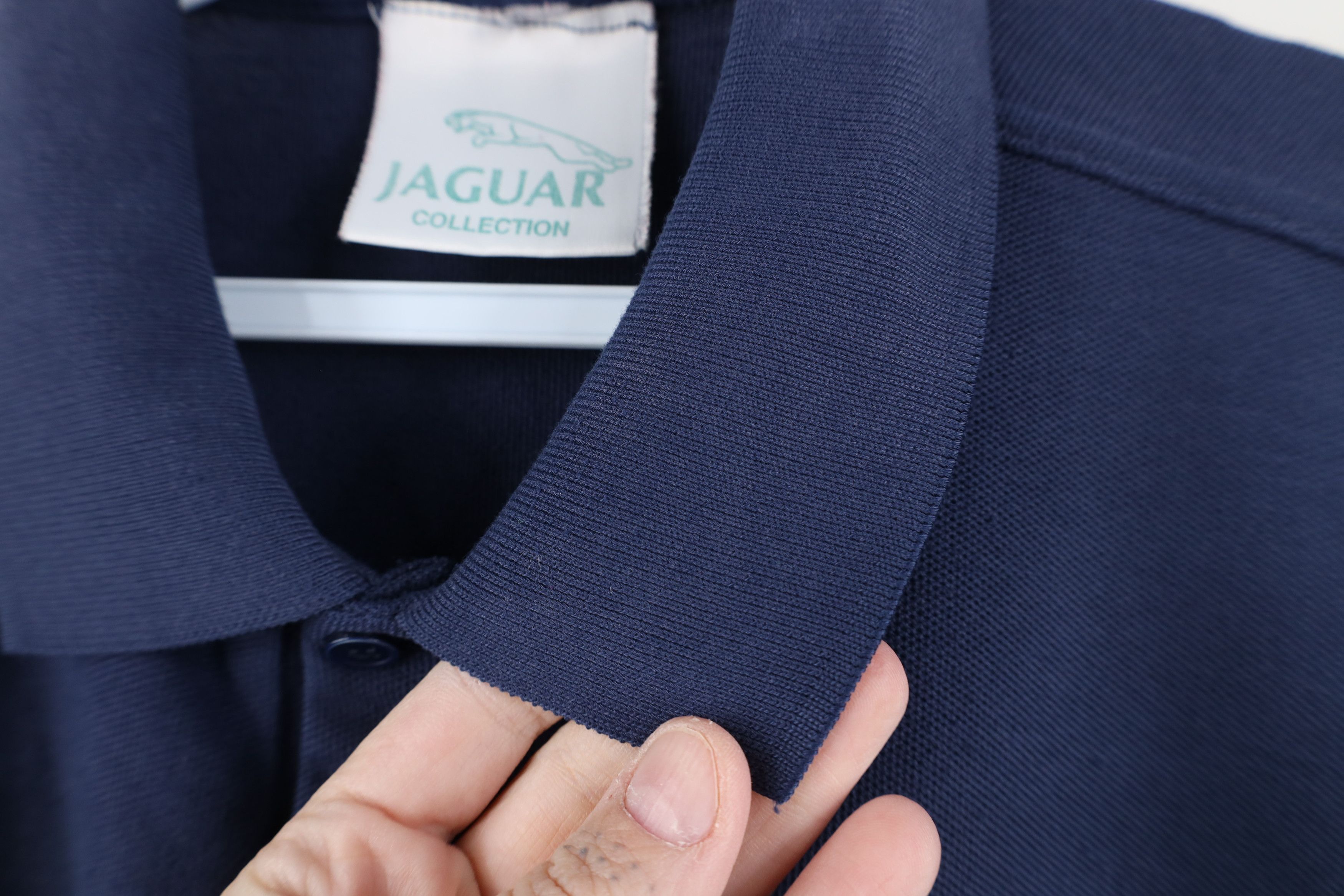 Vintage Vintage 90s Jaguar Car Sun Faded Golf Polo Shirt Blue Size US M / EU 48-50 / 2 - 6 Thumbnail
