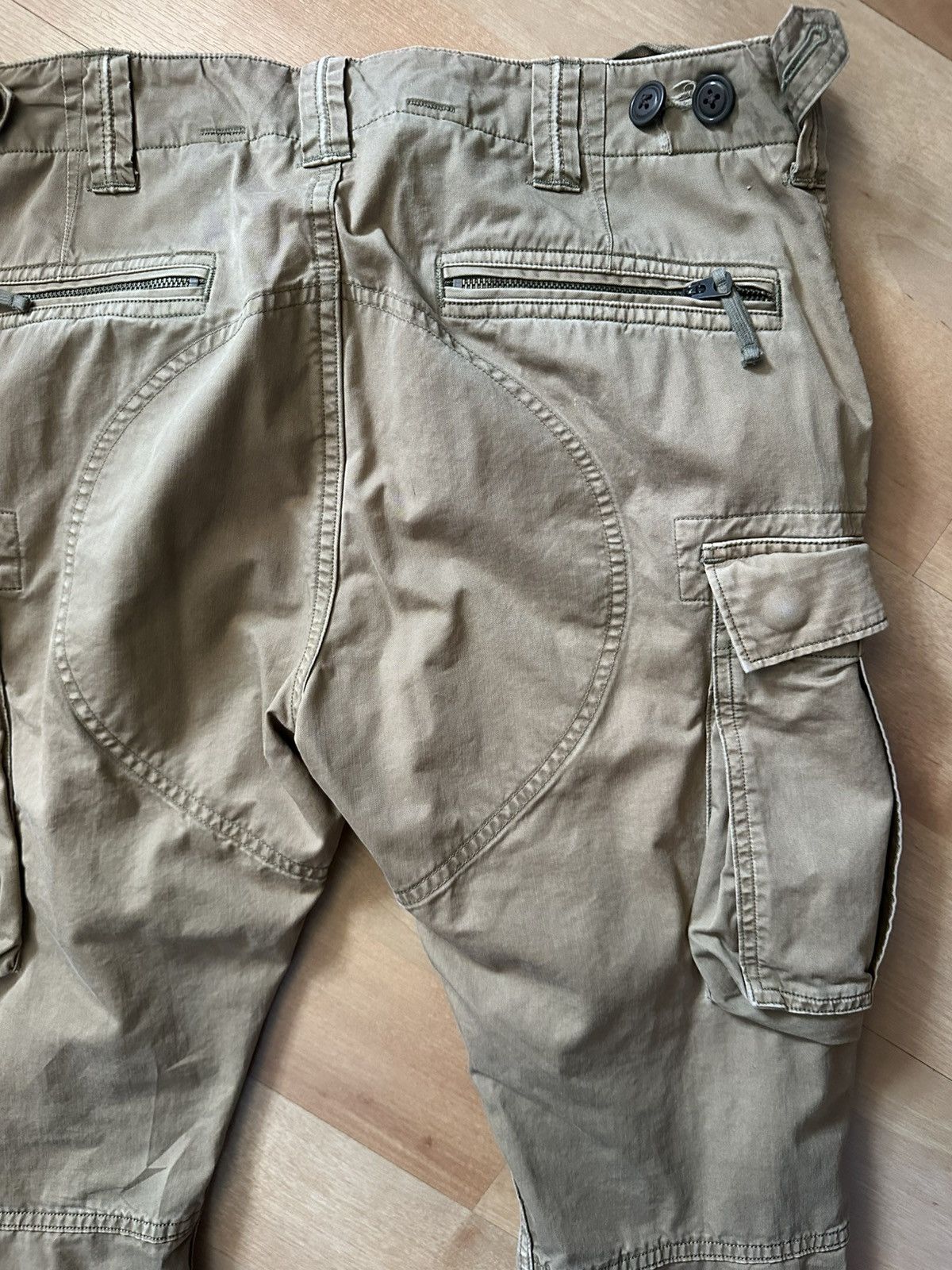 RRL Ralph Lauren RRL khaki cargo military pant Size US 29 - 8 Thumbnail