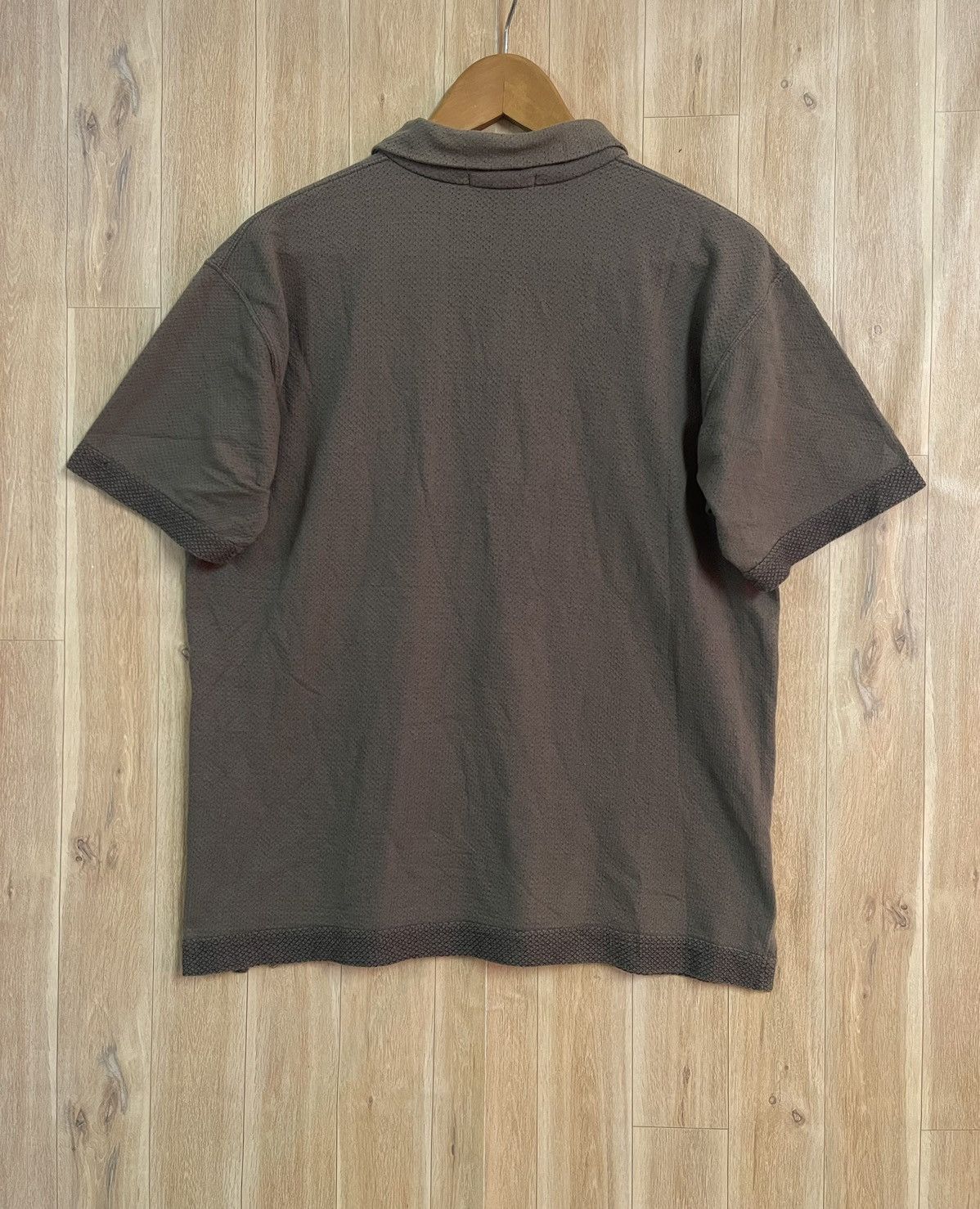 Issey Miyake × Japanese Brand Vintage Issey Miyake Polo Shirt M Olive Size US M / EU 48-50 / 2 - 8 Thumbnail