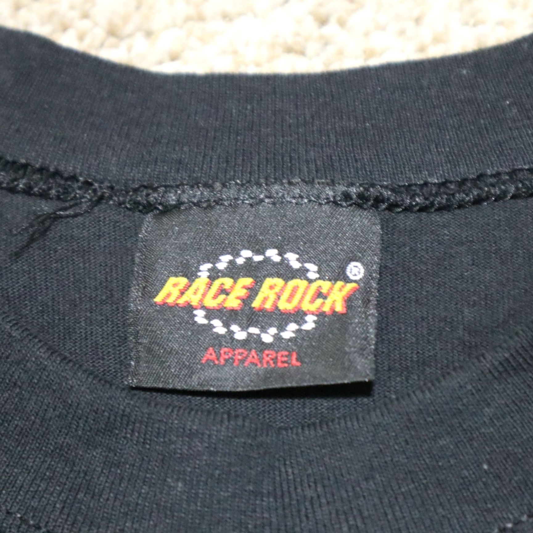 Vintage VINTAGE RACE ROCK T-Shirt Men Large Black Short Sleeve Crew Neck Size US L / EU 52-54 / 3 - 3 Thumbnail