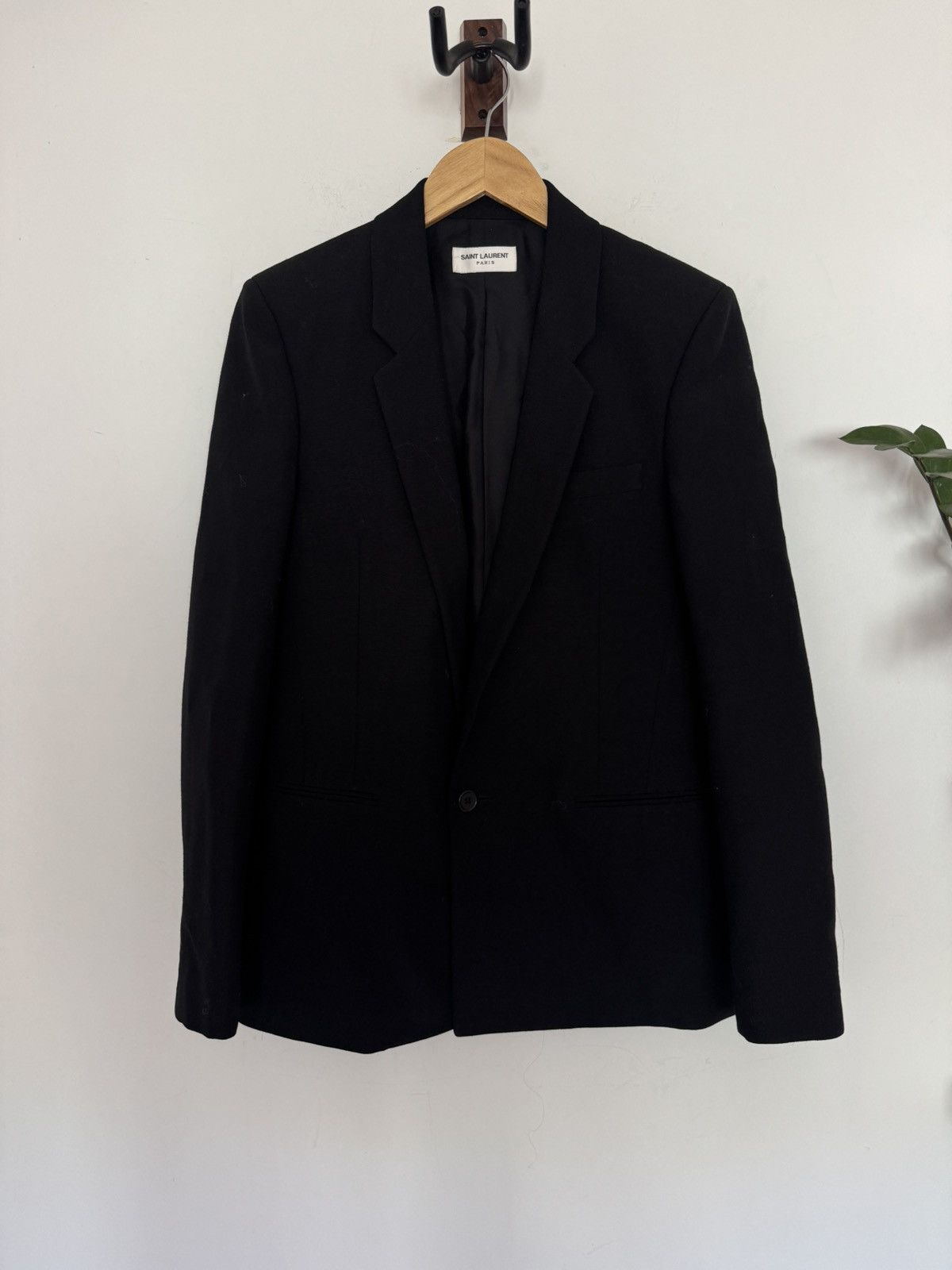 Saint Laurent Paris Wool/Goat Hair Blazer Size 46R - 7 Thumbnail