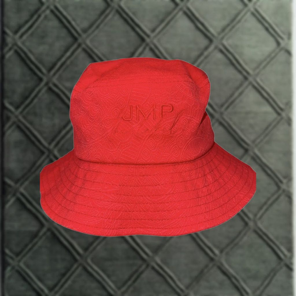 Vintage JMP The Label Bucket Hat Red Embroidered One Size Women Size ONE SIZE - 1 Thumbnail