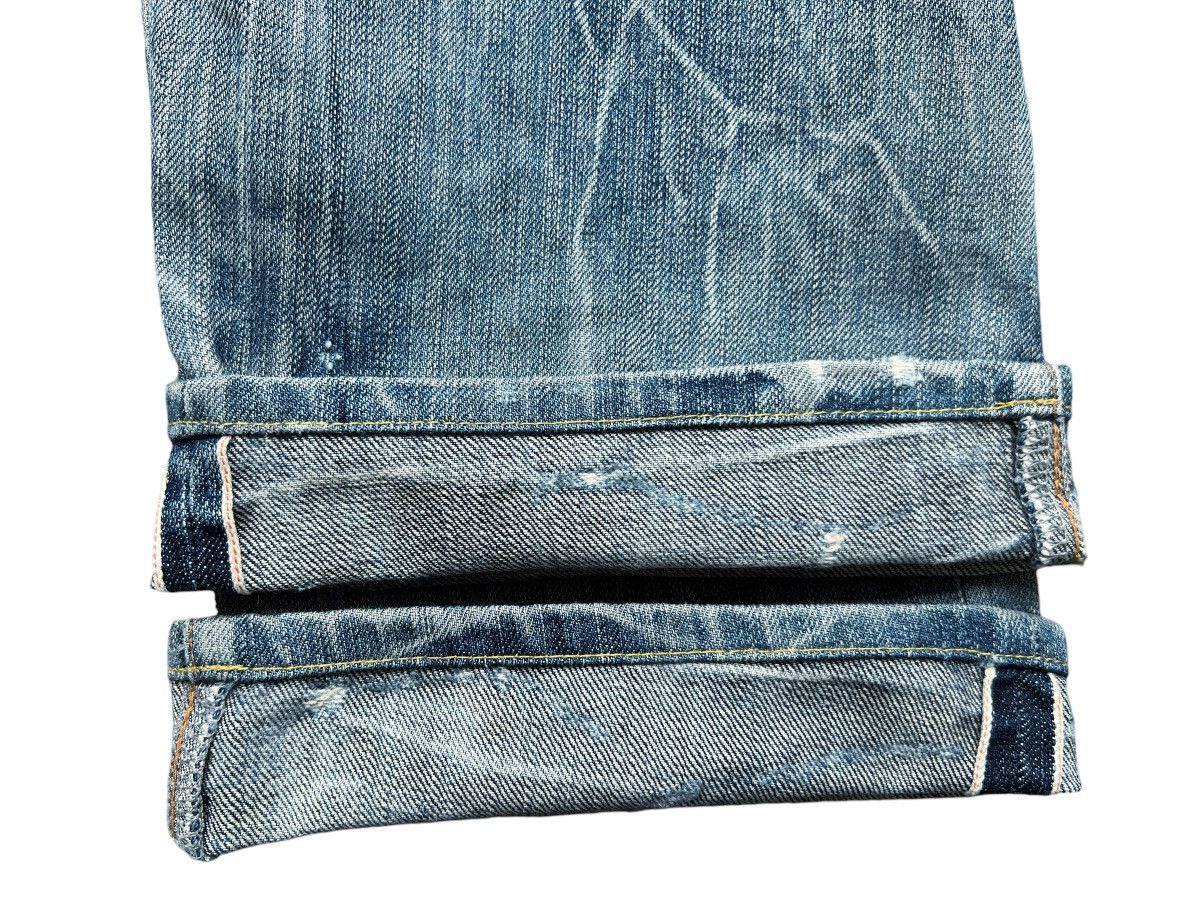 Japanese Brand BartackJapan Selvedge Patchwork Distressed Denim Jeans 32x32 Size US 32 / EU 48 - 8 Thumbnail