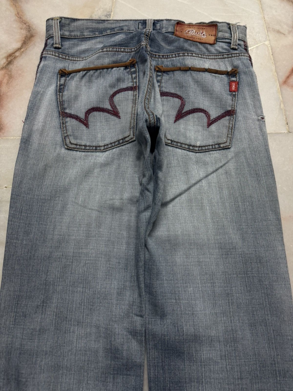 Edwin INSANE SASHIKO BORO 90s EDWIN JEANS Size US 29 - 13 Thumbnail