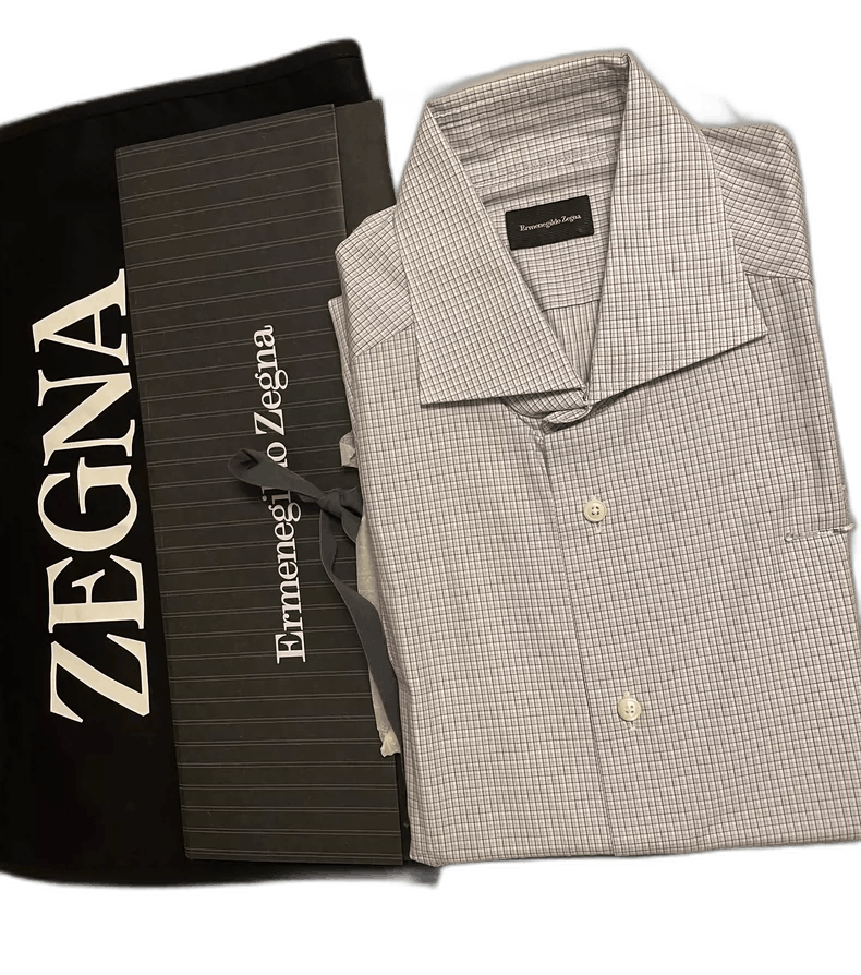 Ermenegildo Zegna Ermenegildo Zegna Short Sleeve Shirt Size US M / EU 48-50 / 2 - 1 Thumbnail