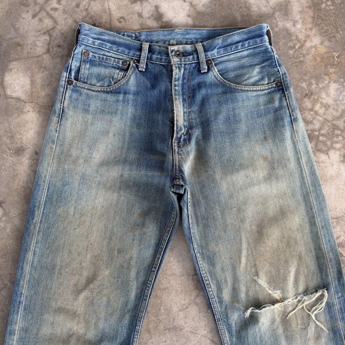 Levi's Vintage Clothing W30x33 Vintage Levi's 503 Faded Rusty Ripped Denim Jean Size US 30 / EU 46 - 3 Thumbnail